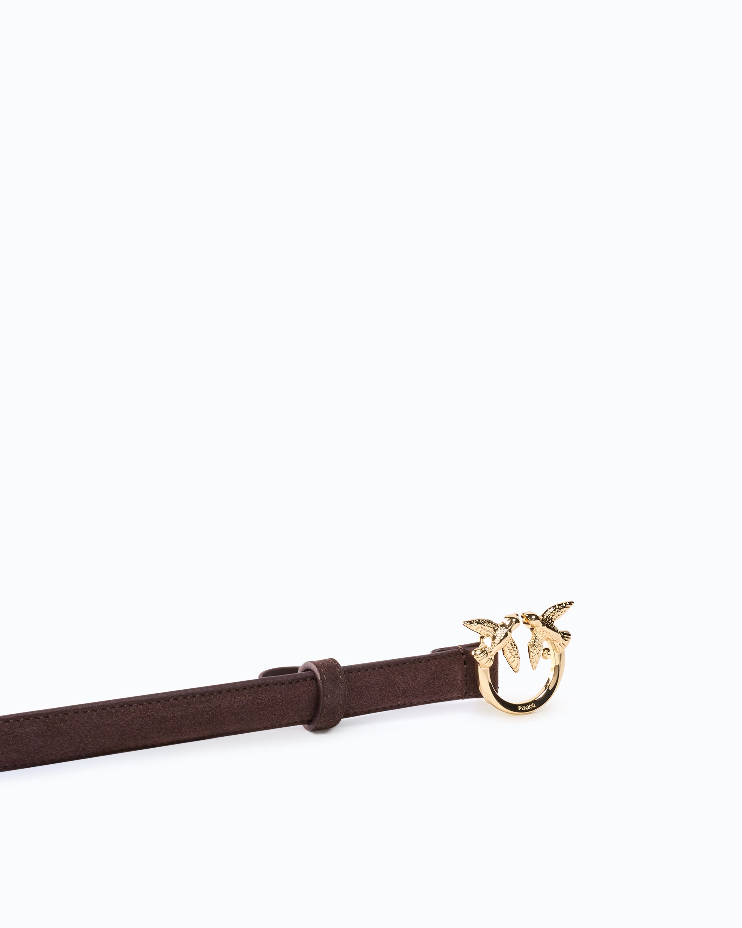 Pinko Love Berry H2 pasek zamszowy 2 cm