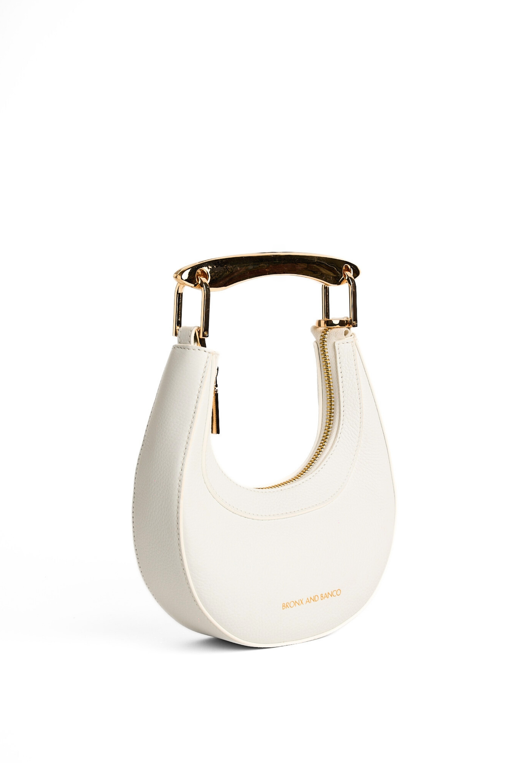 Bronx and Banco Cecile torebka mini biała skórzana