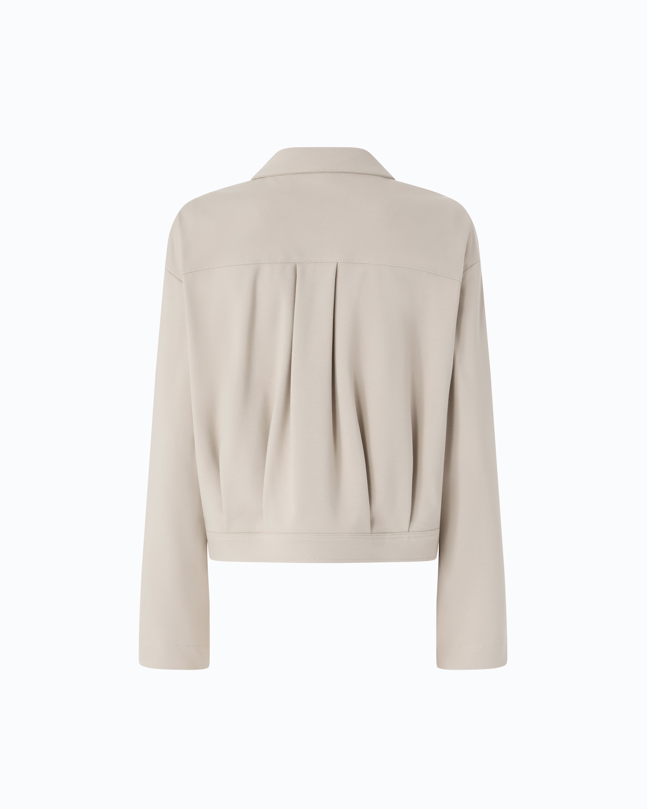Pinko Caprifoglio Jacket overshirt beżowa gładka