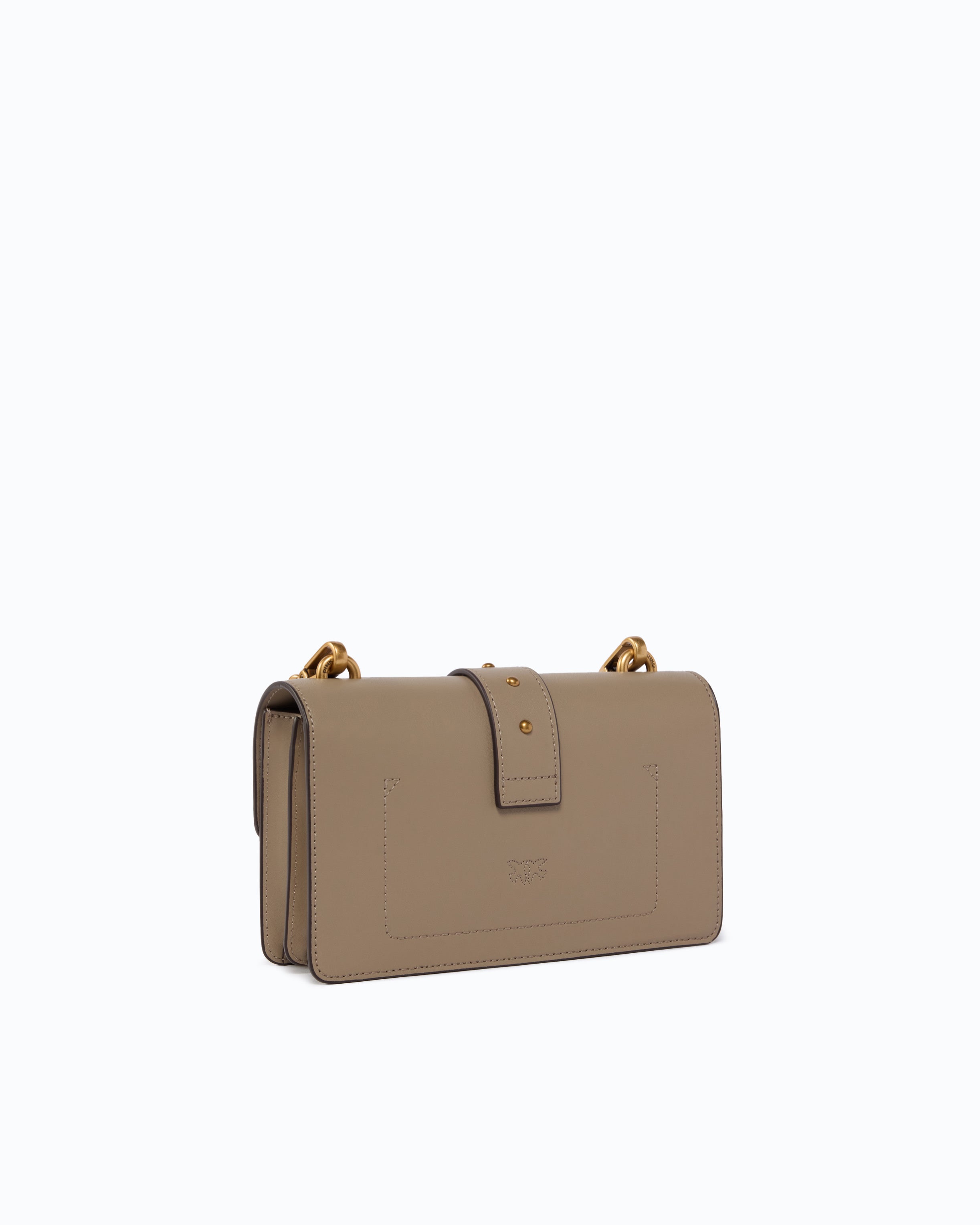Pinko Love Bag One New Buckle torebka skórzana mała