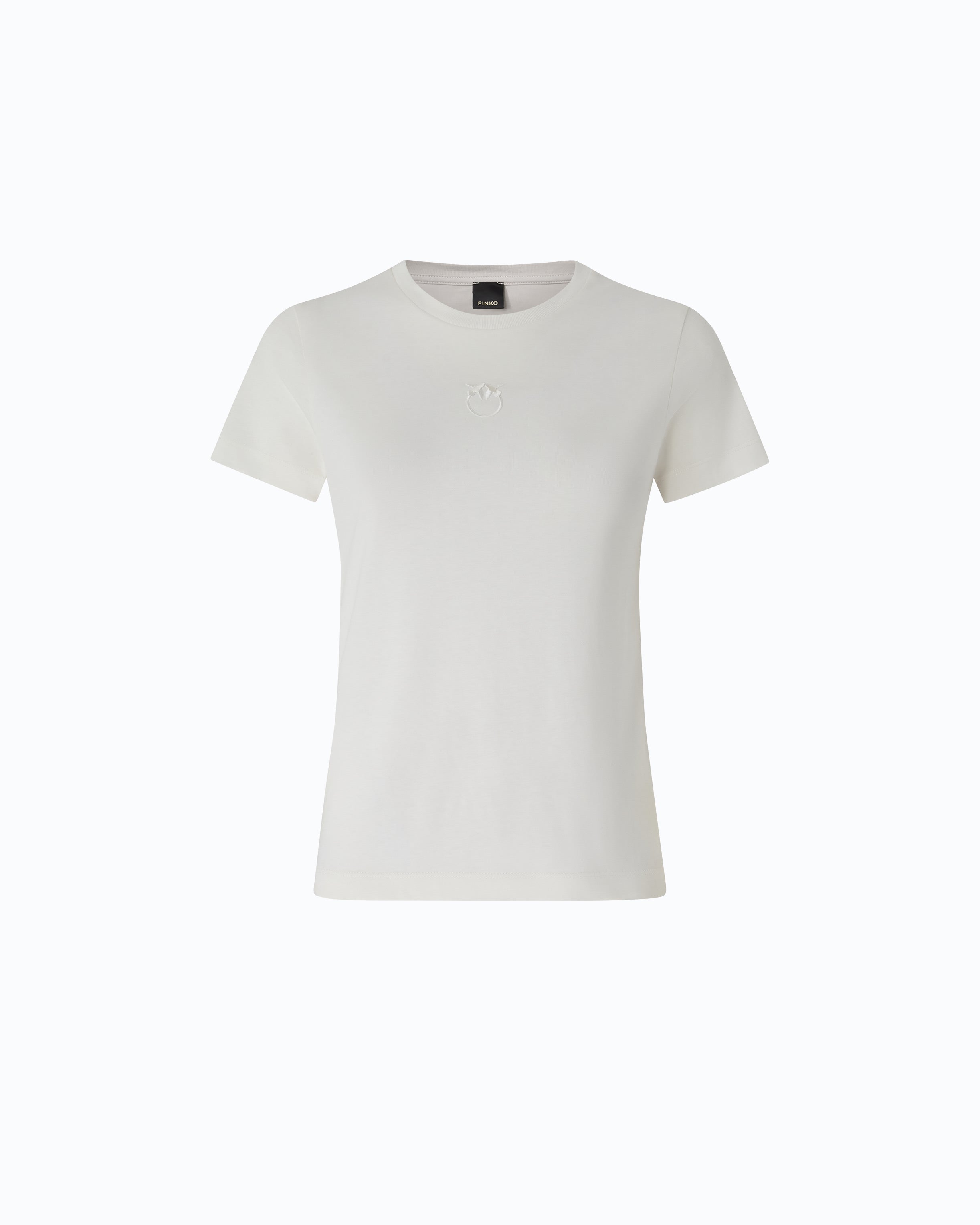 Pinko Bussolotto t-shirt biały bawełniany Love Birds