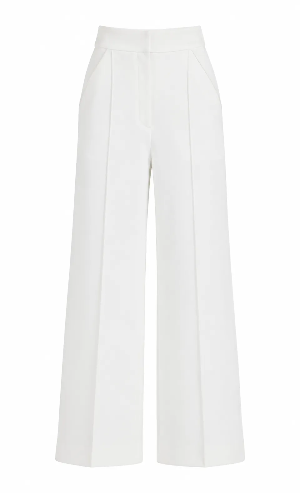 Temperley London Nyx Trousers spodnie ecru wełna