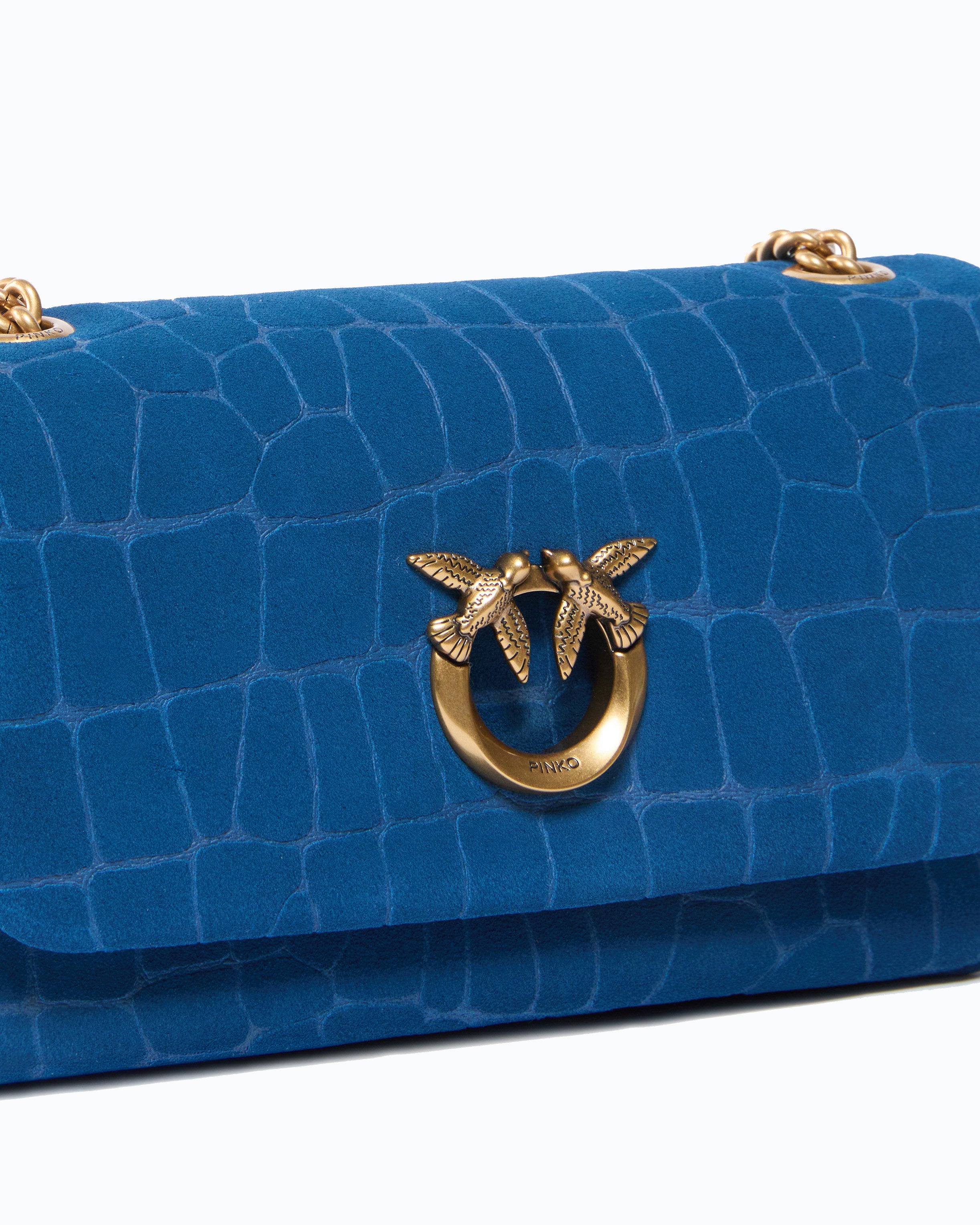 Pinko Love Bag Click Soft Horizontal torebka croco