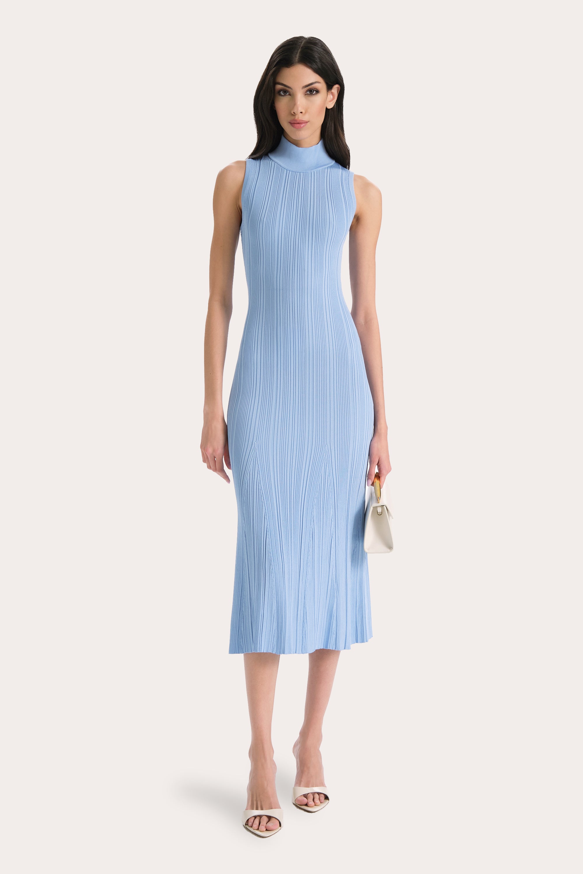 Elie Tahari Azura E75X1606 sukienka Blue Bell midi