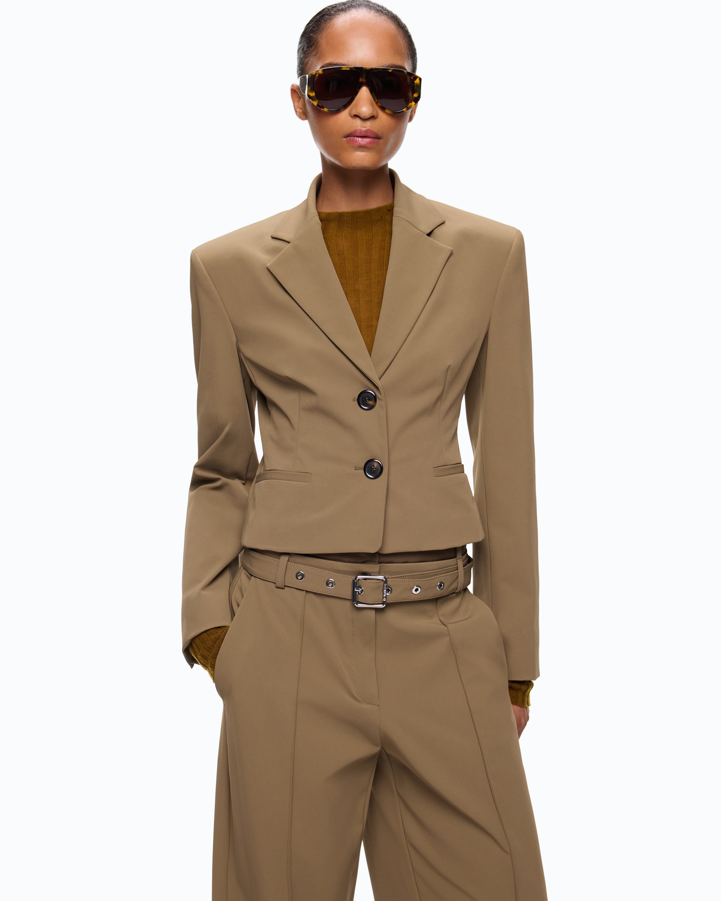 Pinko Teroldego Jacket marynarka cropped slim fit