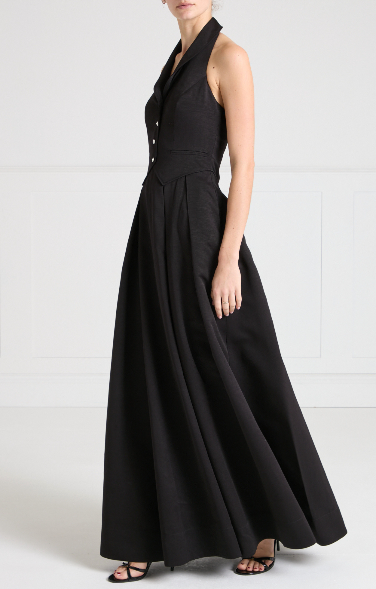Temperley London Elodie suknia wieczorowa czarna