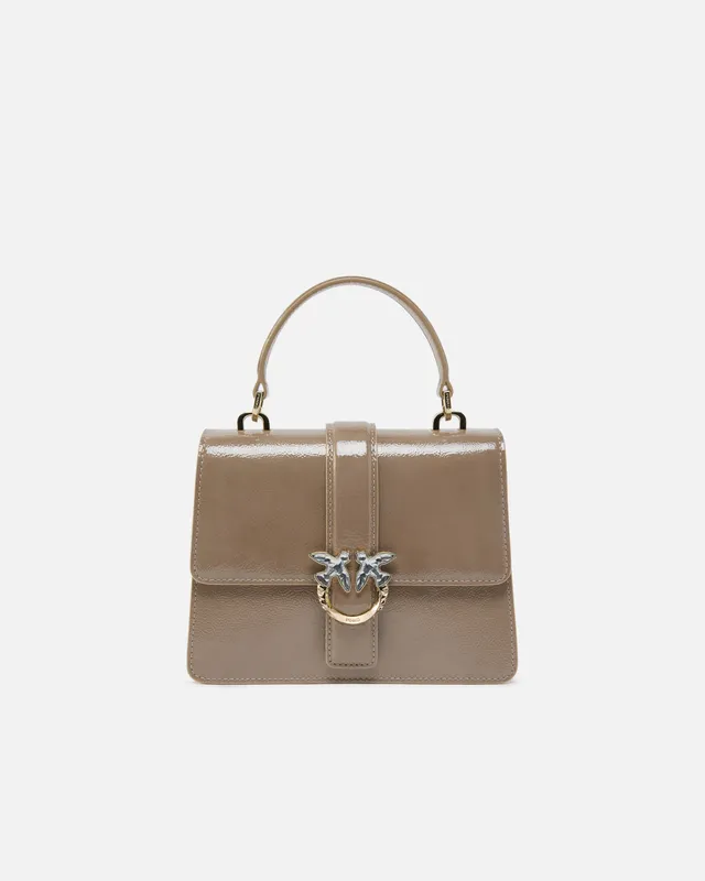 Pinko Love Top Handle Mini torebka lakierowana