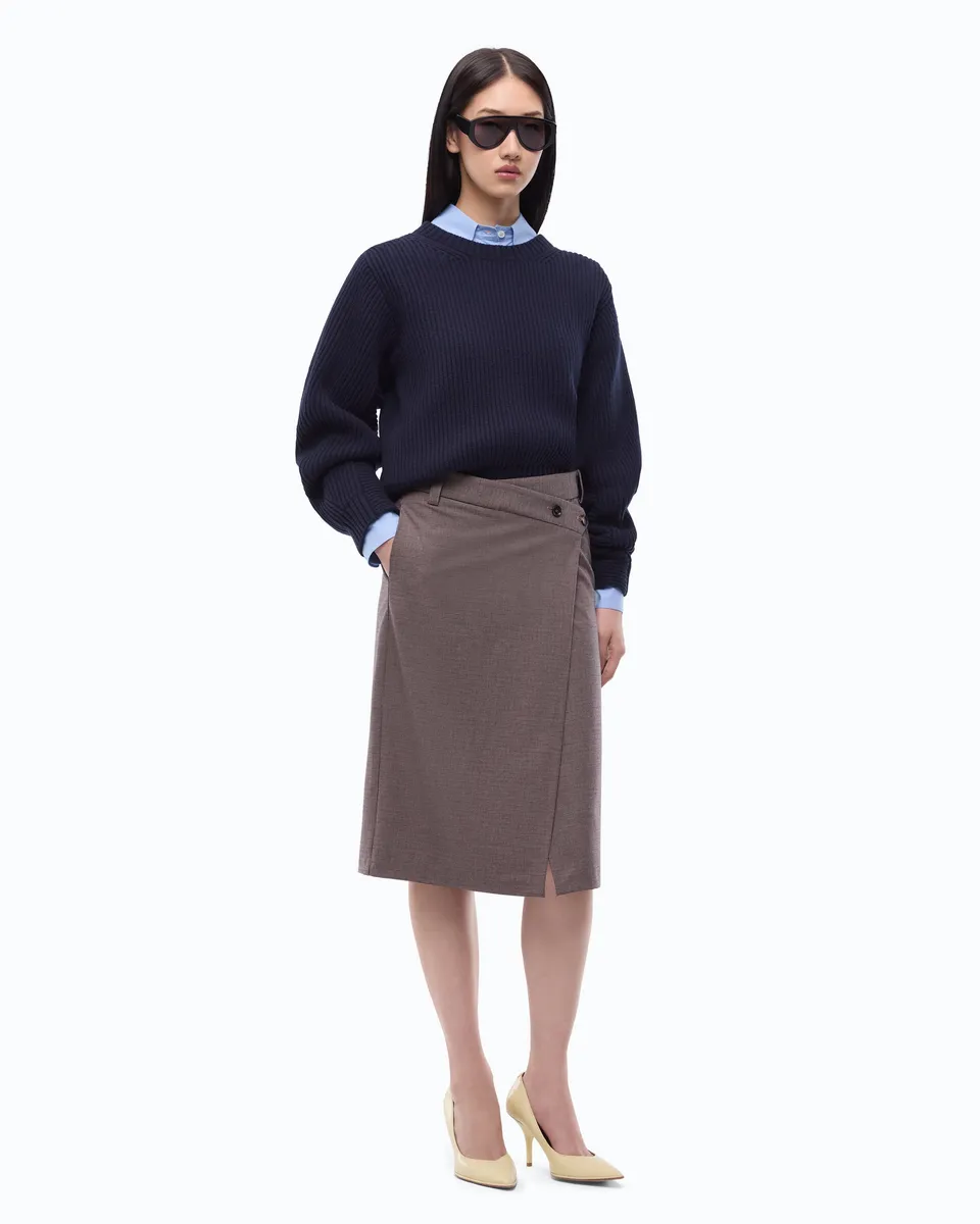 Pinko Marzemino Skirt spódnica beżowa w kratę