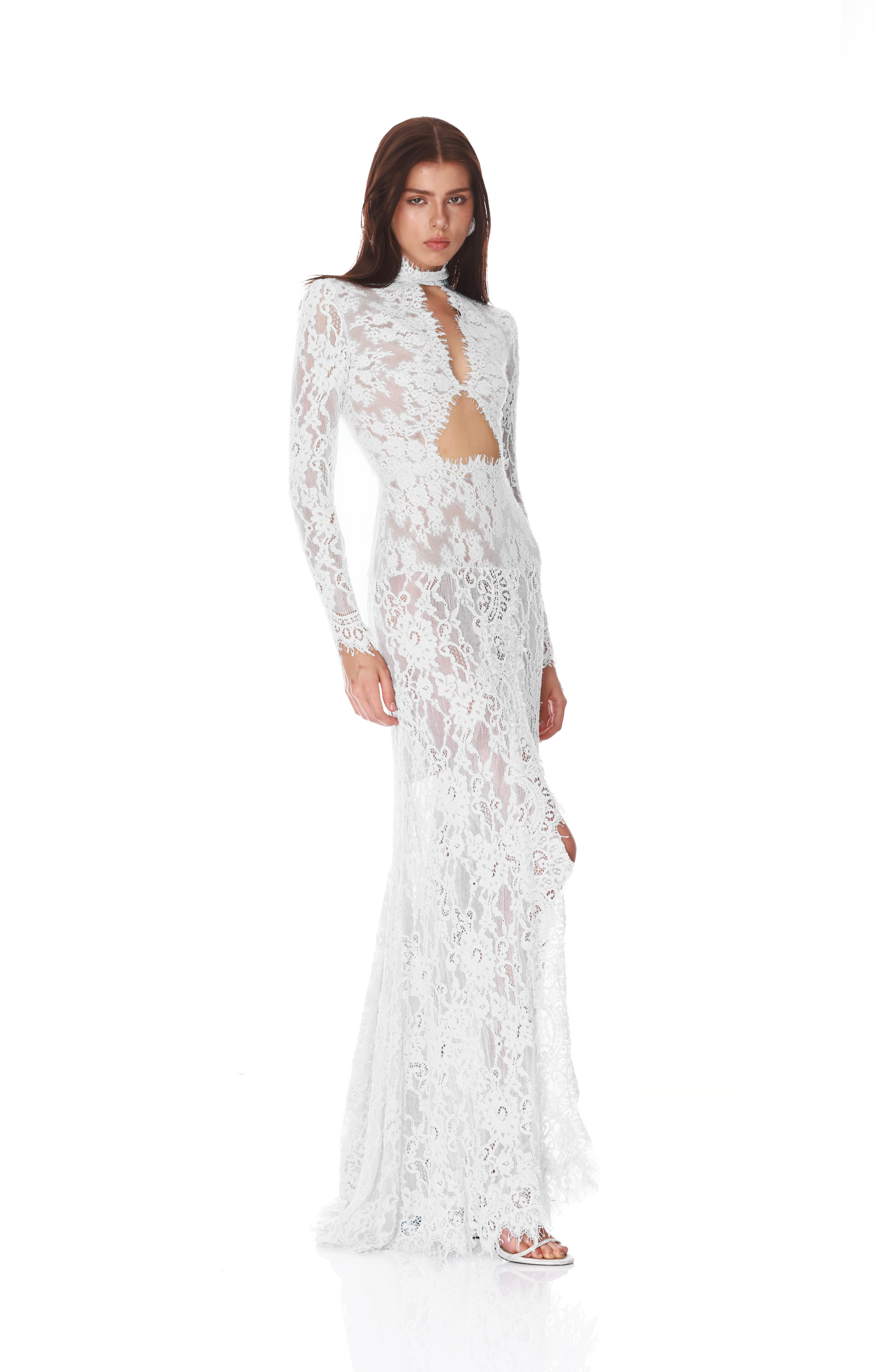 Bronx and Banco Nora Cutout sukienka koronkowa maxi