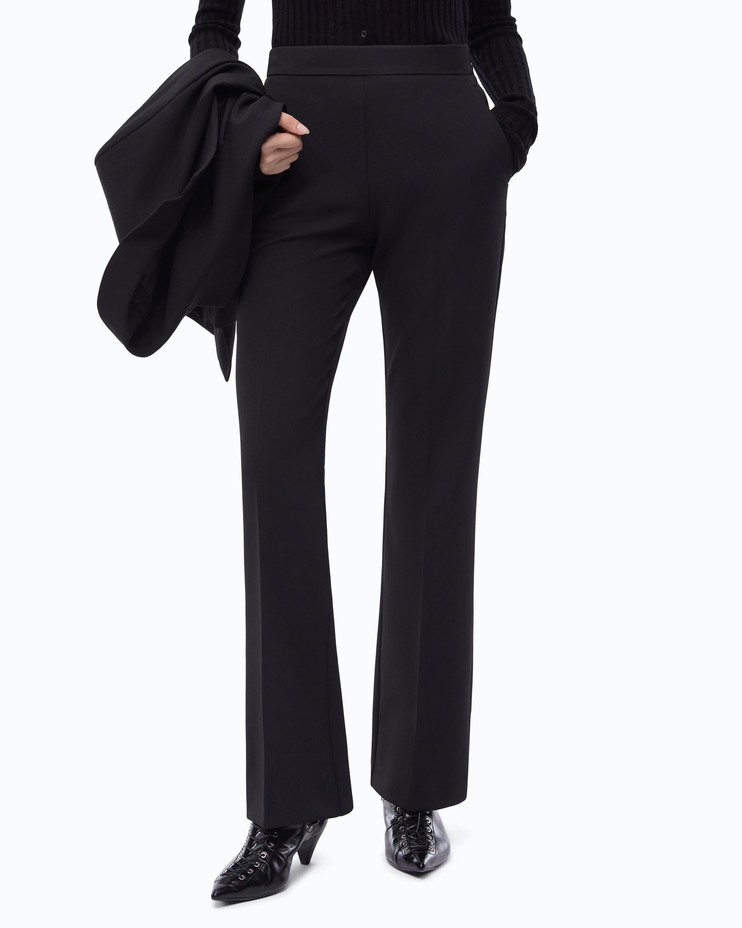 Pinko Peonia Pants spodnie eleganckie czarne kant