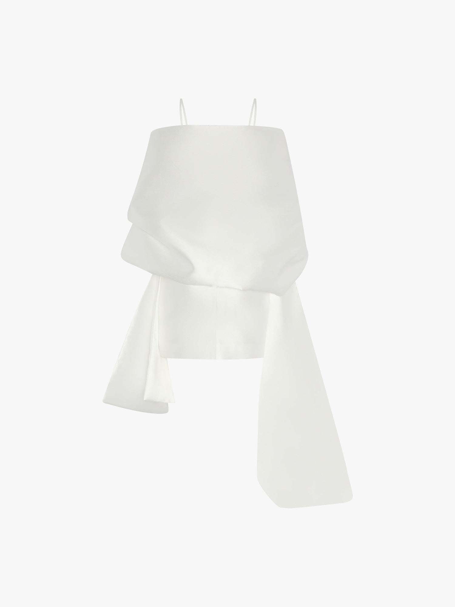 Solace London The Bessette Mini sukienka Cream cienkie ramiączka