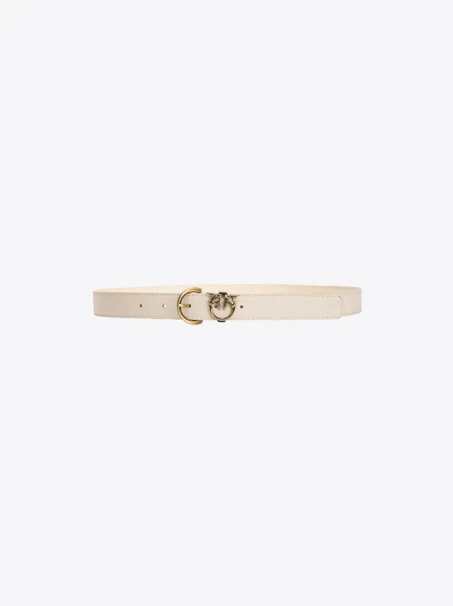 Pinko Tamboril H2 pasek skórzany 2,5 cm Love Birds