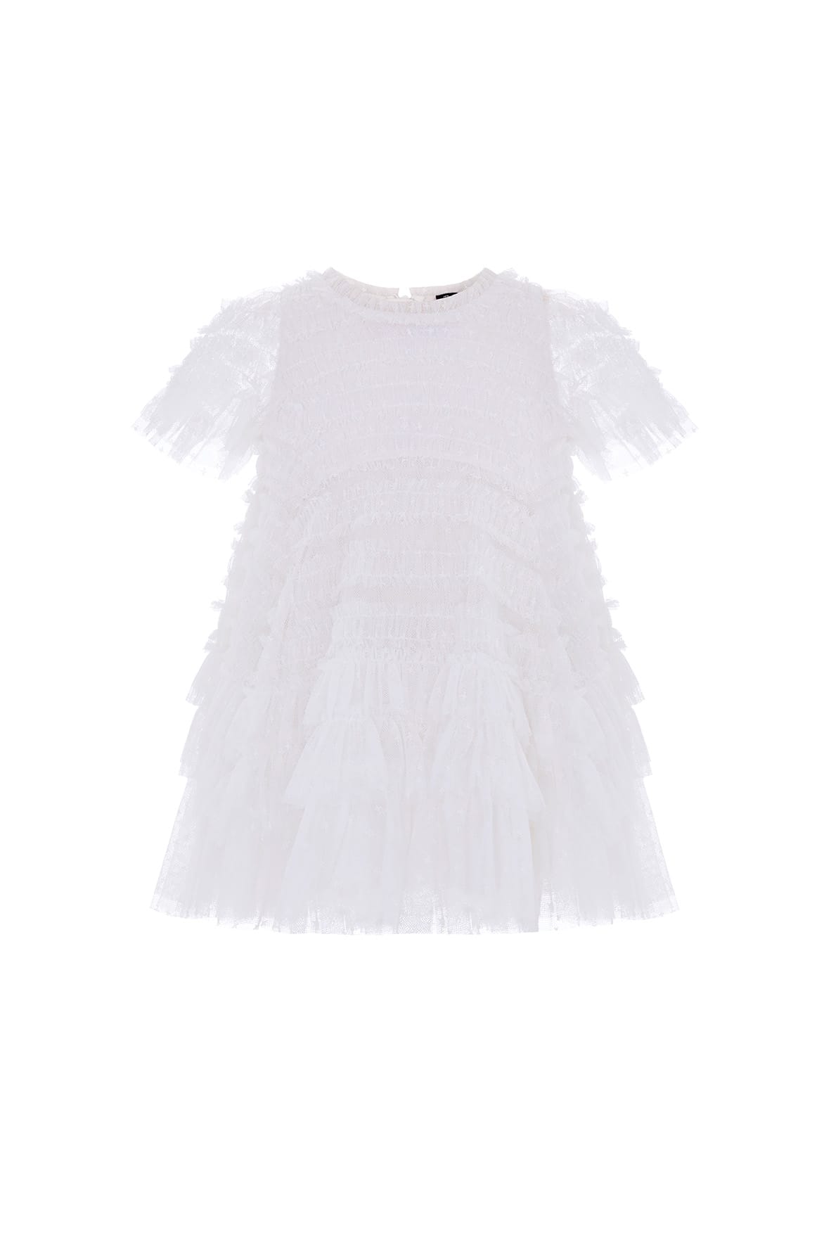 Needle & Thread Valentine Ruffle Baby Dress sukienka biała