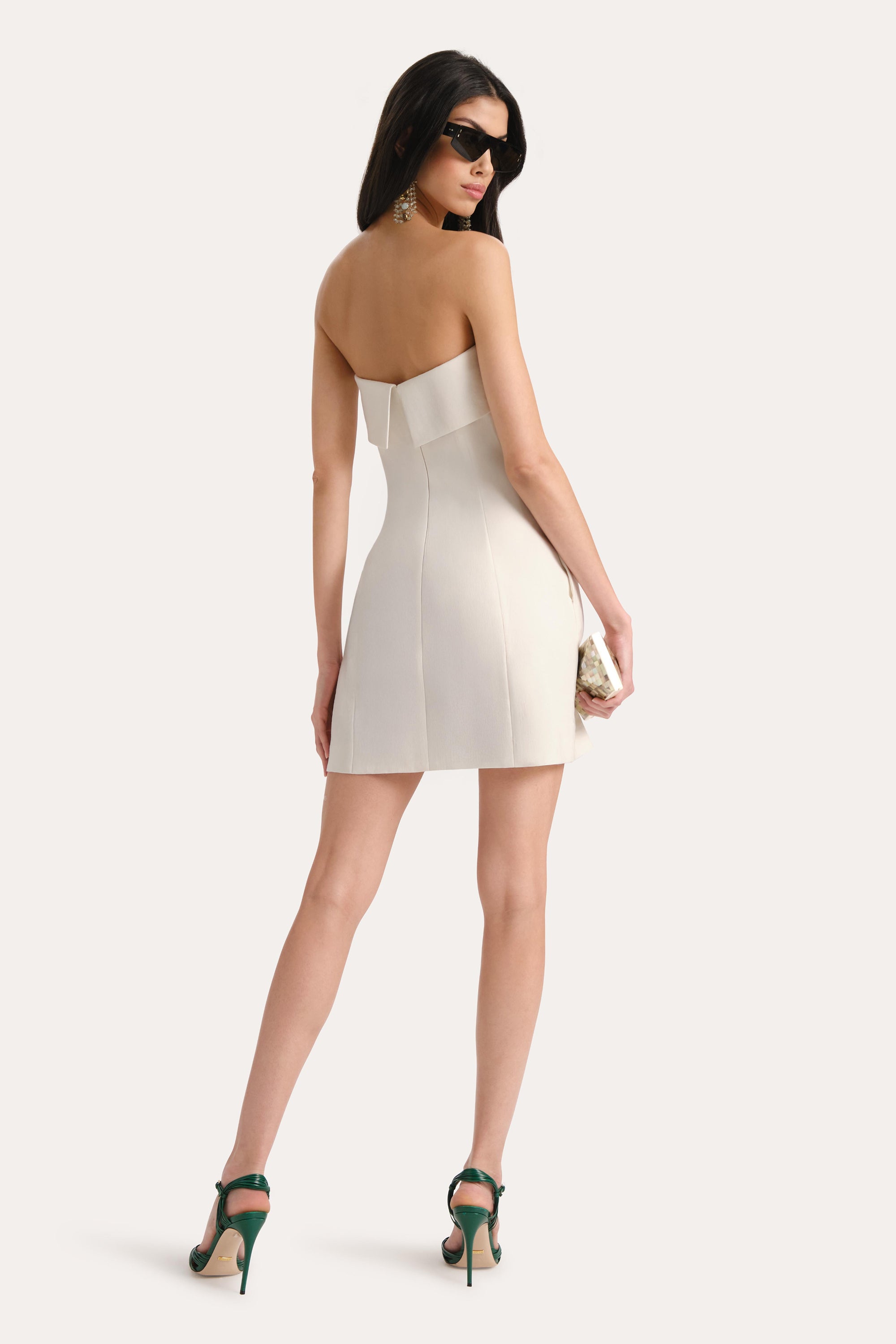 Elie Tahari Lauren E505K606 sukienka lniana mini 0-14