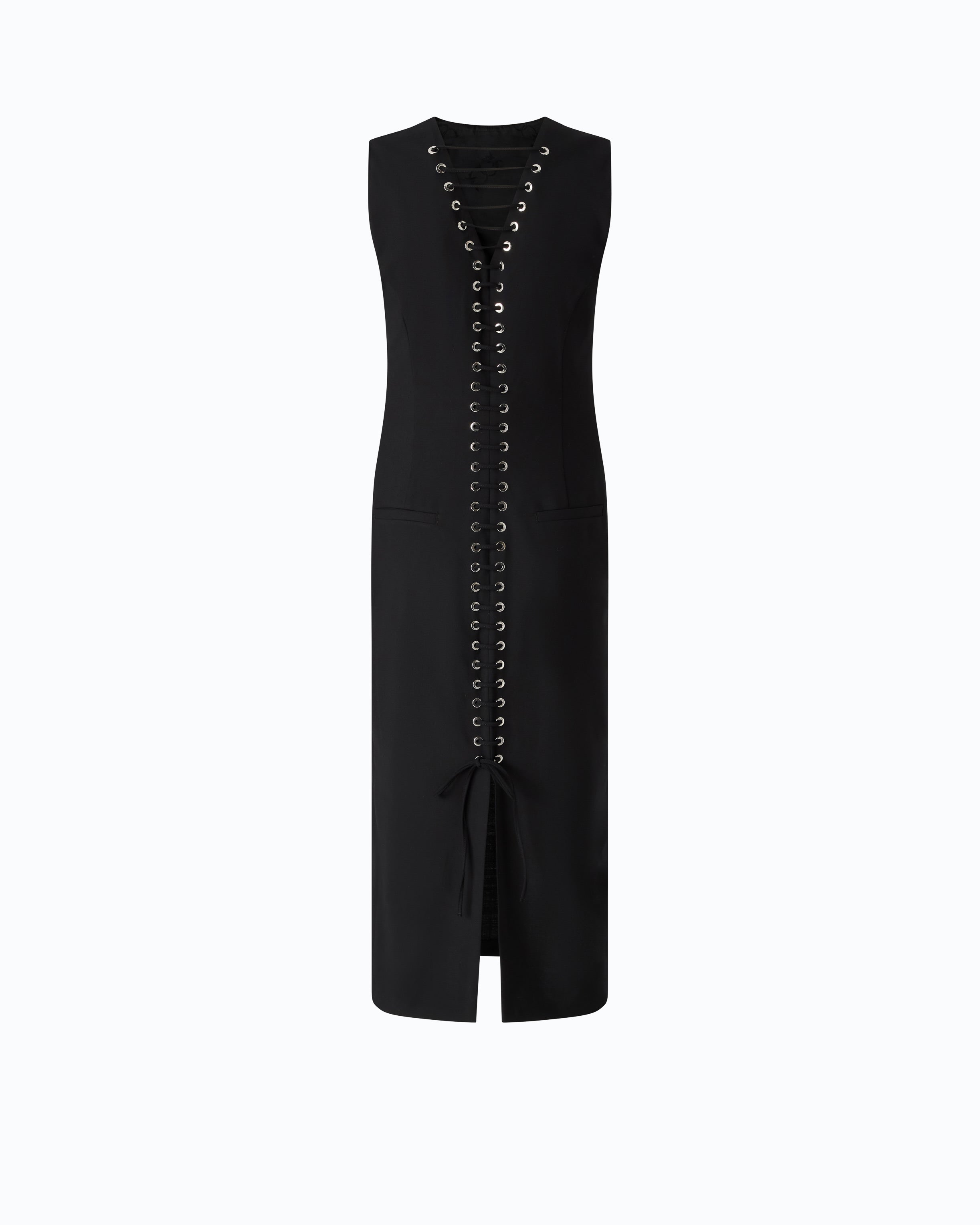 Pinko Range Rover Dress sukienka midi czarna ołówkowa