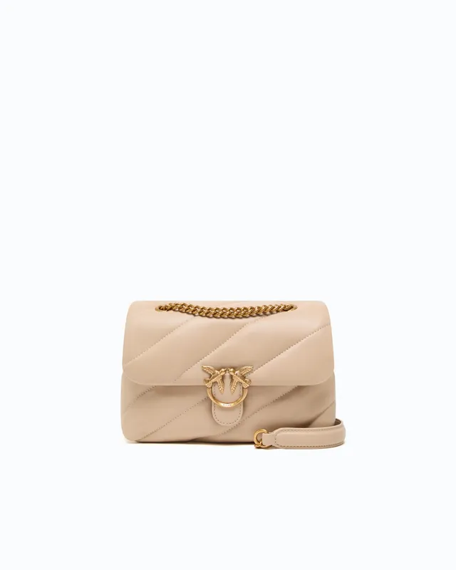 Pinko Love Bag Puff Maxi Quilt torebka beżowa mini