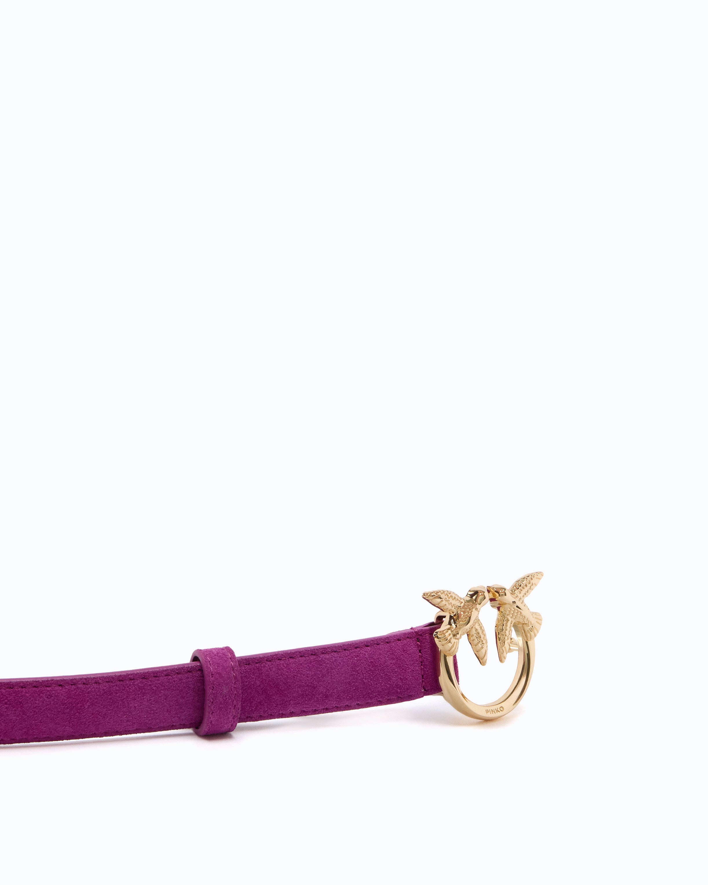 Pinko Love Berry H2 pasek zamszowy 2 cm