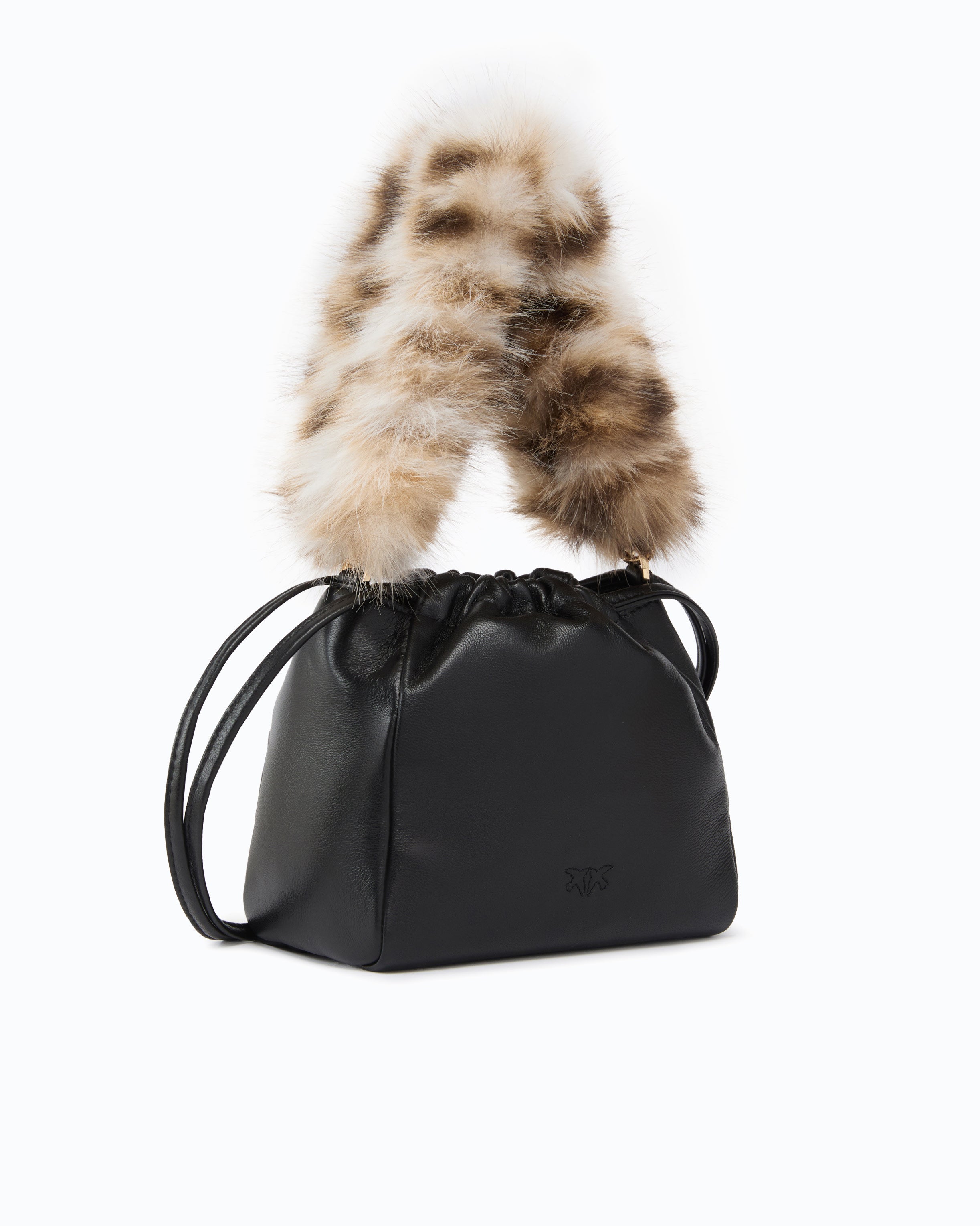 Pinko Pouch Nappa worek skórzany cętkowany
