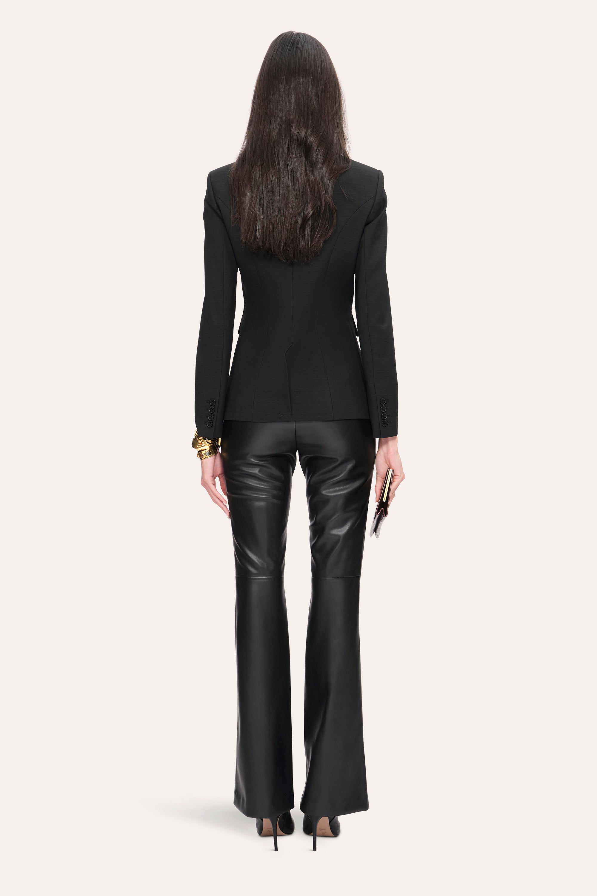 Elie Tahari Double Breasted Blazer marynarka czarna