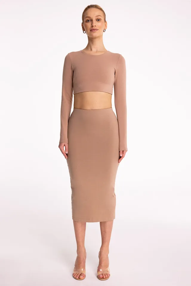 Nudyess Simple top Warm bawełniany długi rękaw