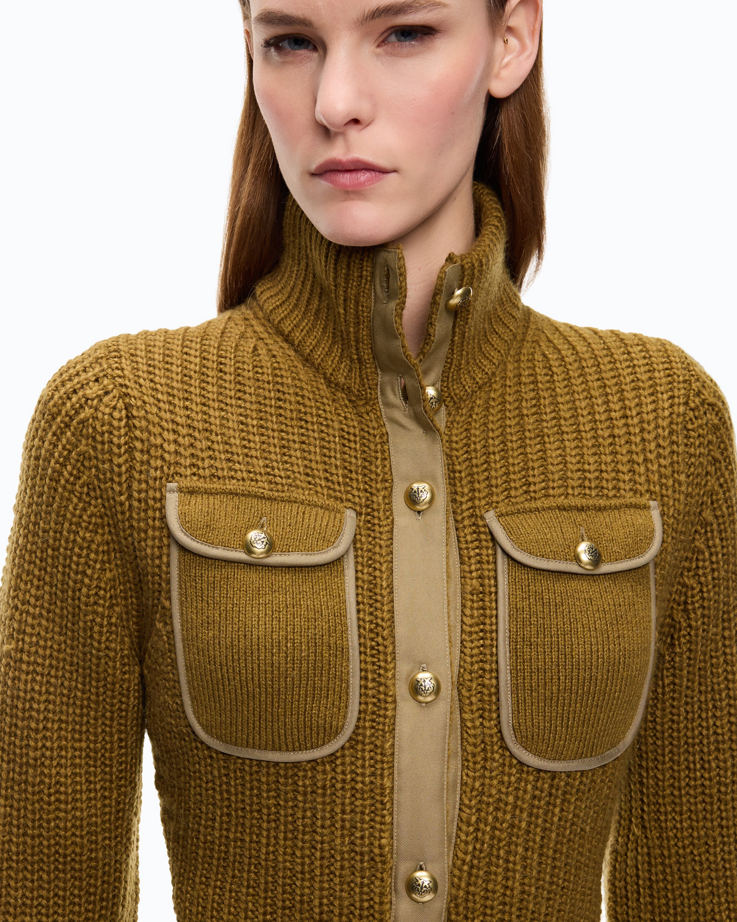 Pinko Pispiglio Cardigan kardigan wełniany z kieszeniami