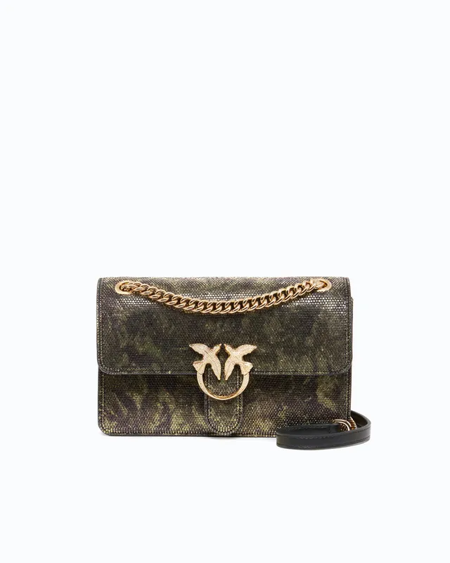Pinko Mini Love Bag One Light torebka moro kryształki