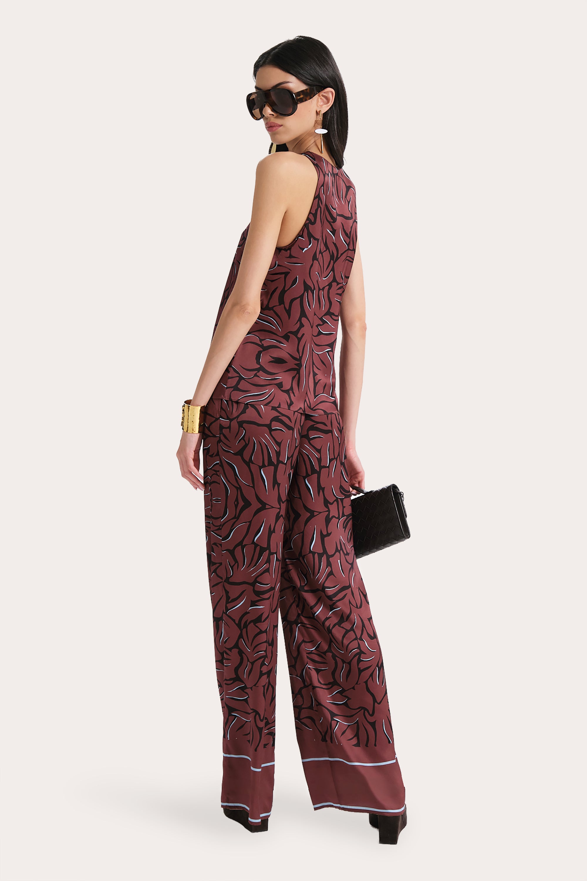 Elie Tahari Naya E7018506 top jedwabny Noir Coral