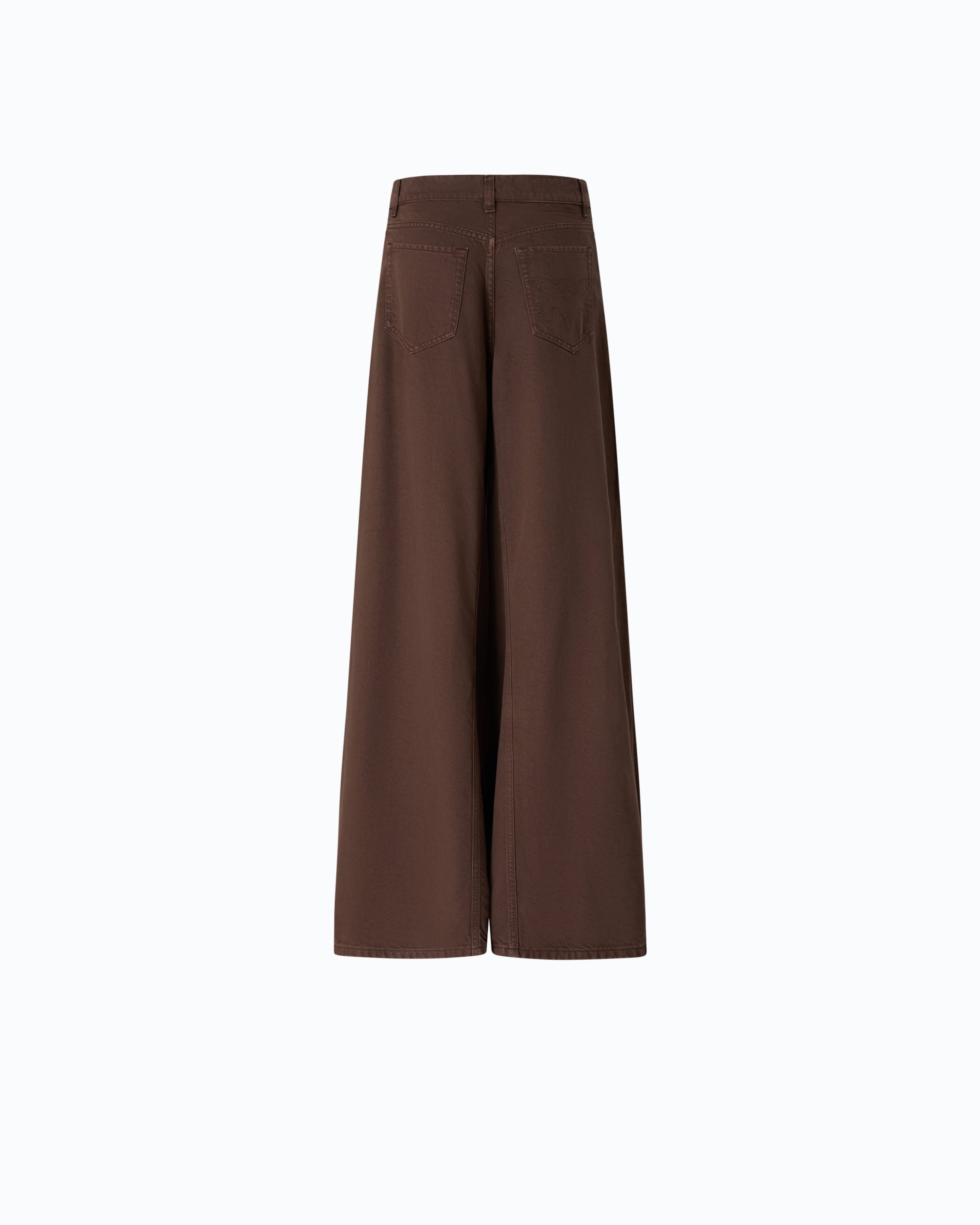 Pinko Winona Wide Leg jeansy brązowe vintage