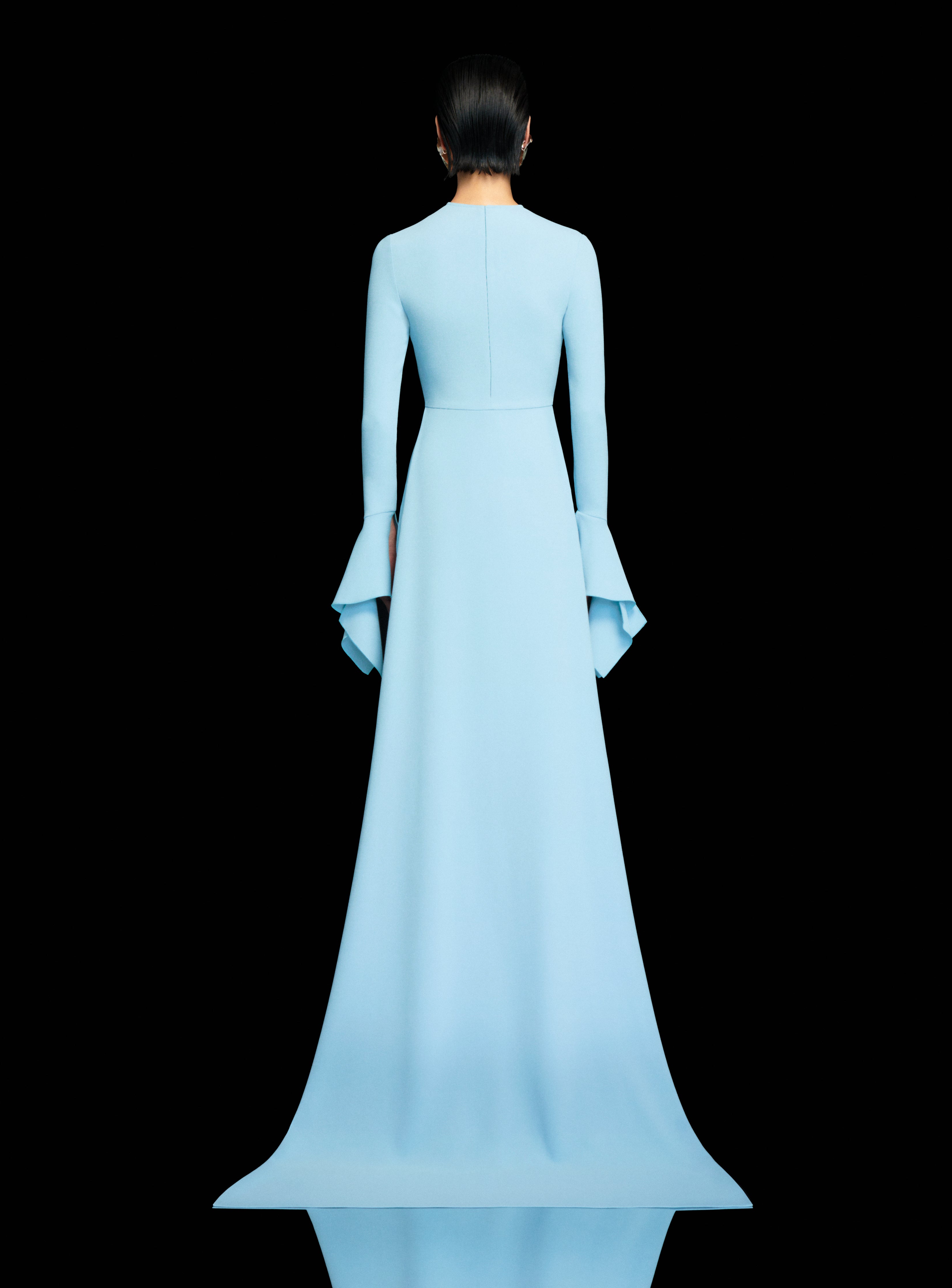 Solace London Blake sukienka maxi błękitna