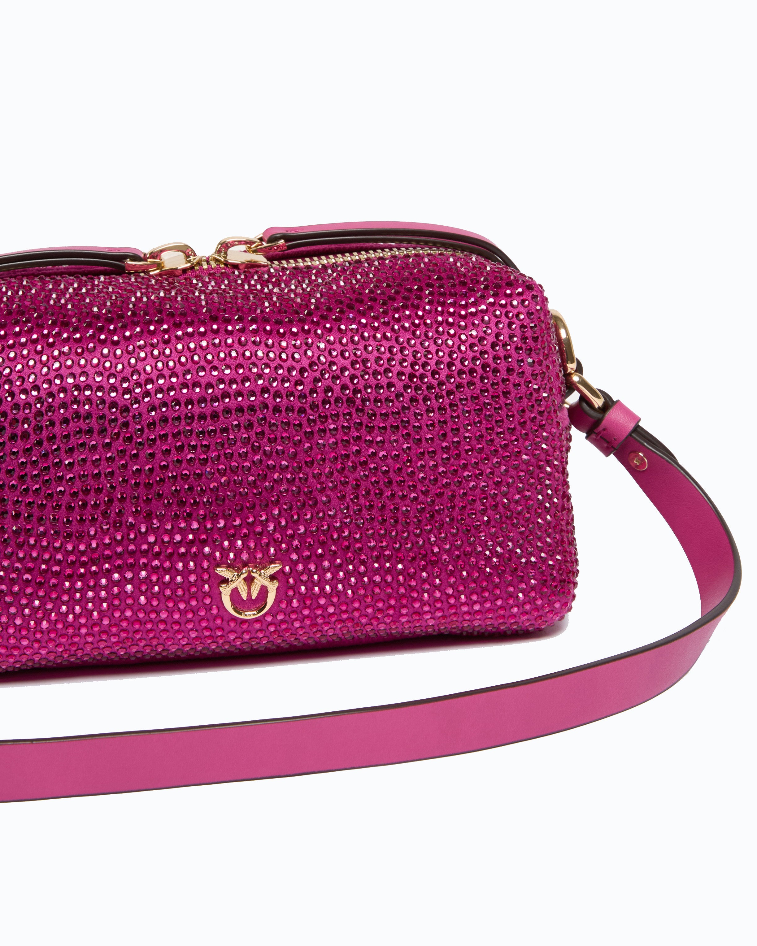 Pinko Triptych Bowling Bag kuferek z kryształkami