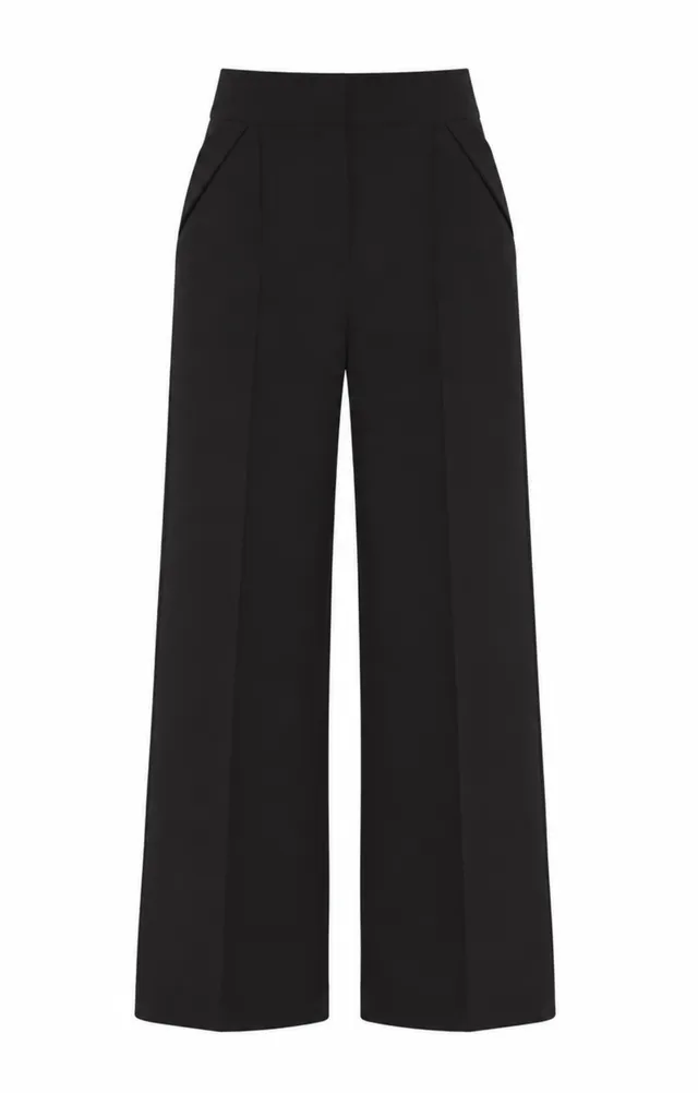 Temperley London Nyx spodnie czarne wełniane