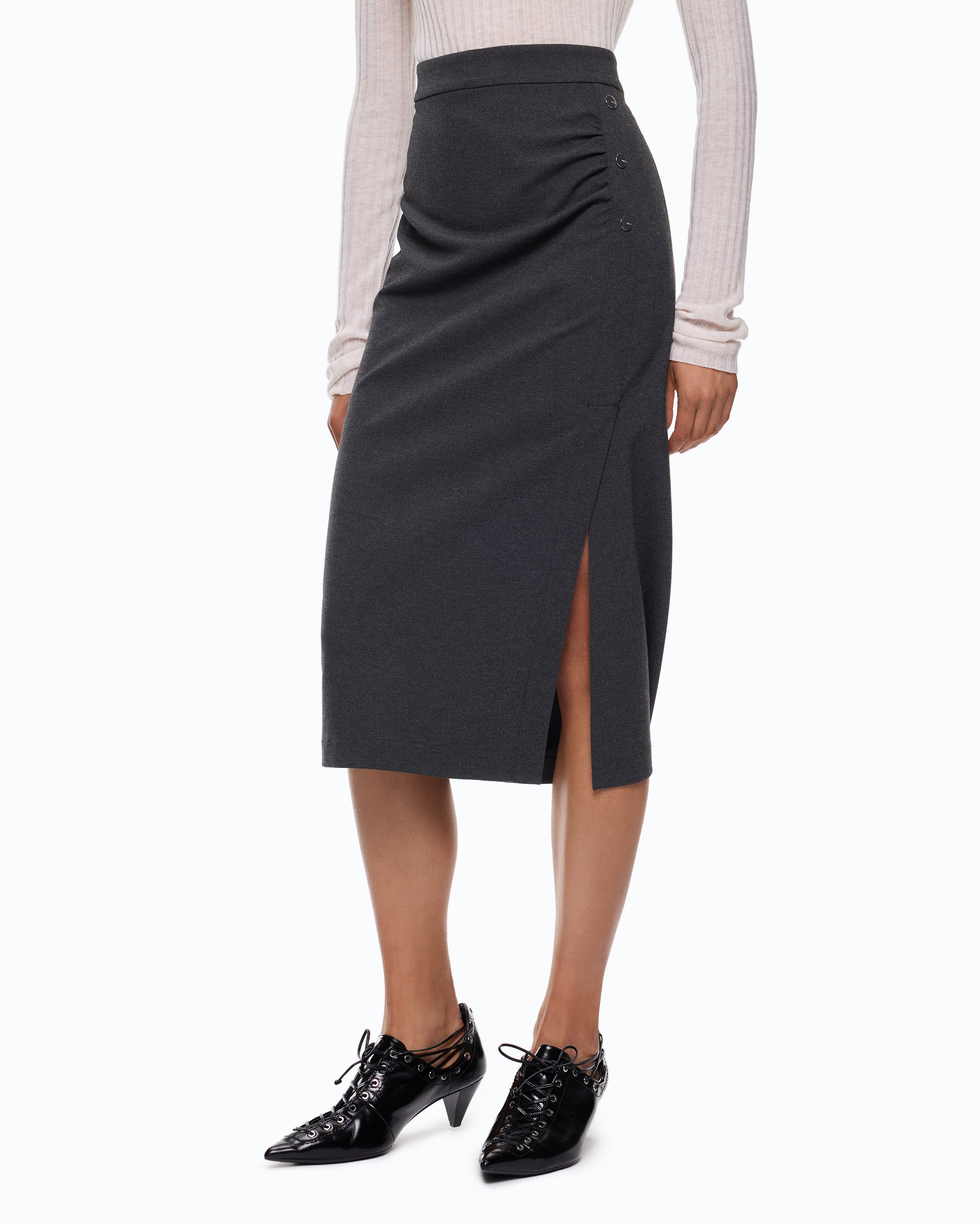 Pinko Genziana Skirt spódnica midi szara