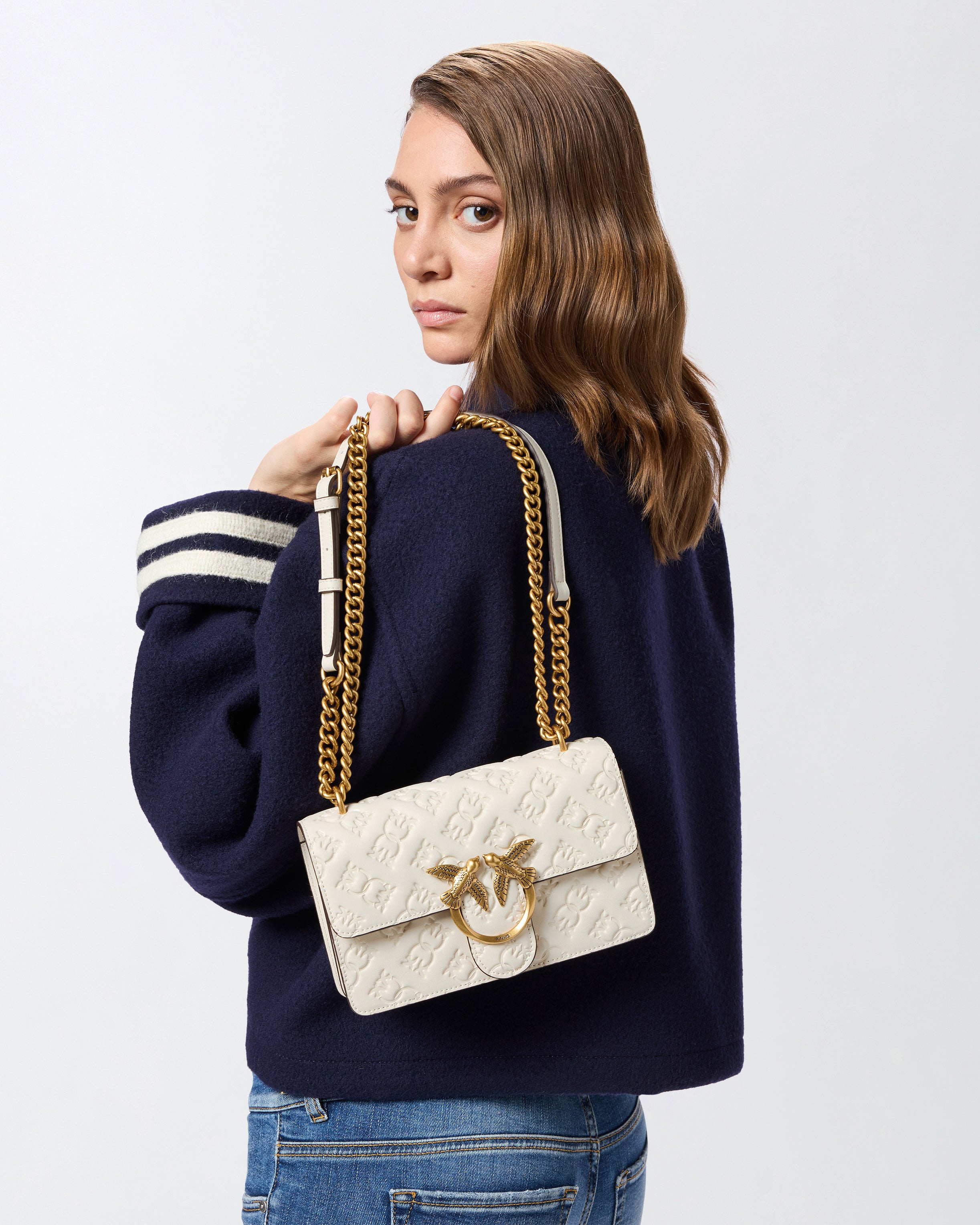 Pinko Love One Mini DC torebka biała mini