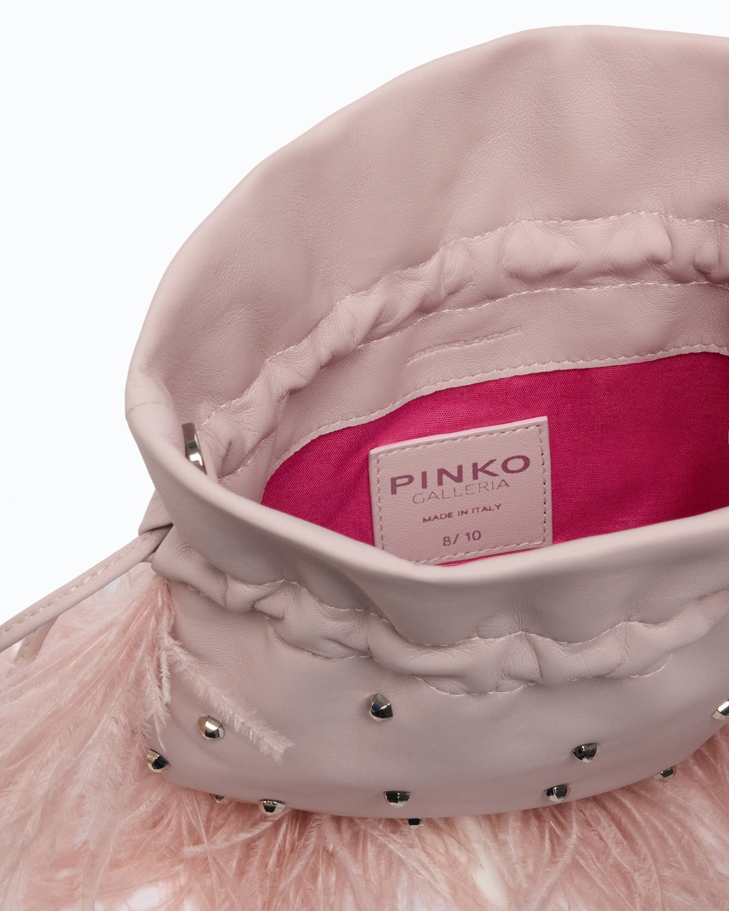 Pinko Galleria Feather Clutch torebka pouch z piórami