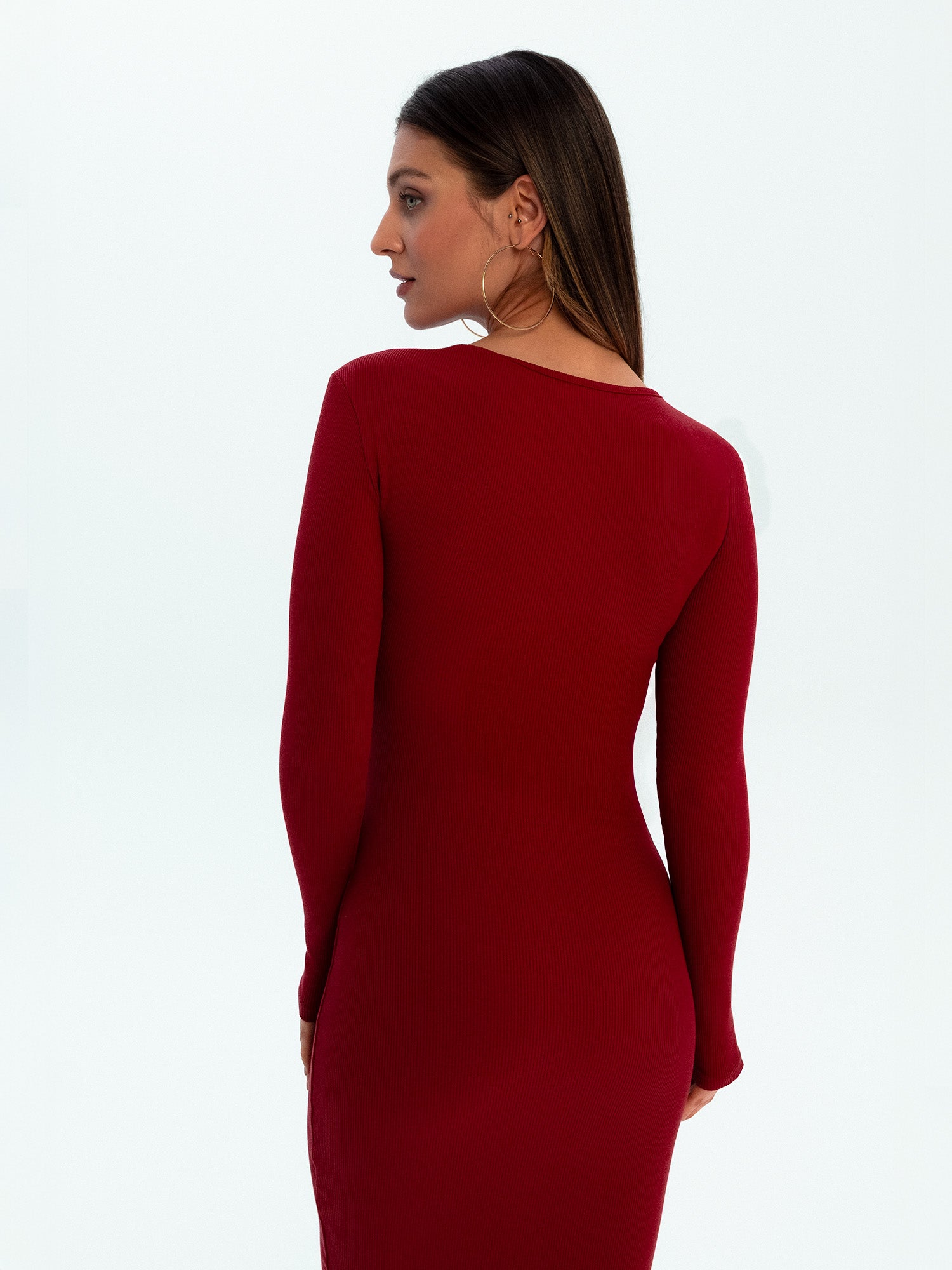 Nudyess Scorpio sukienka midi serce Cherry