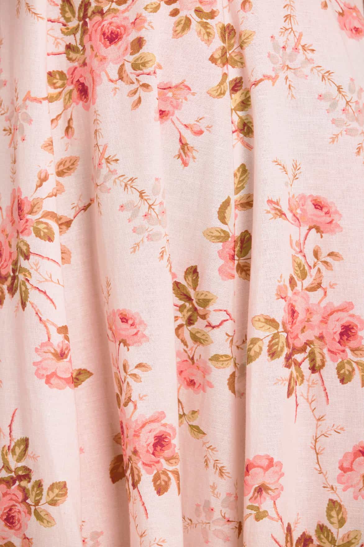 Needle & Thread Summer's Rose Linen Blend sukienka różowa