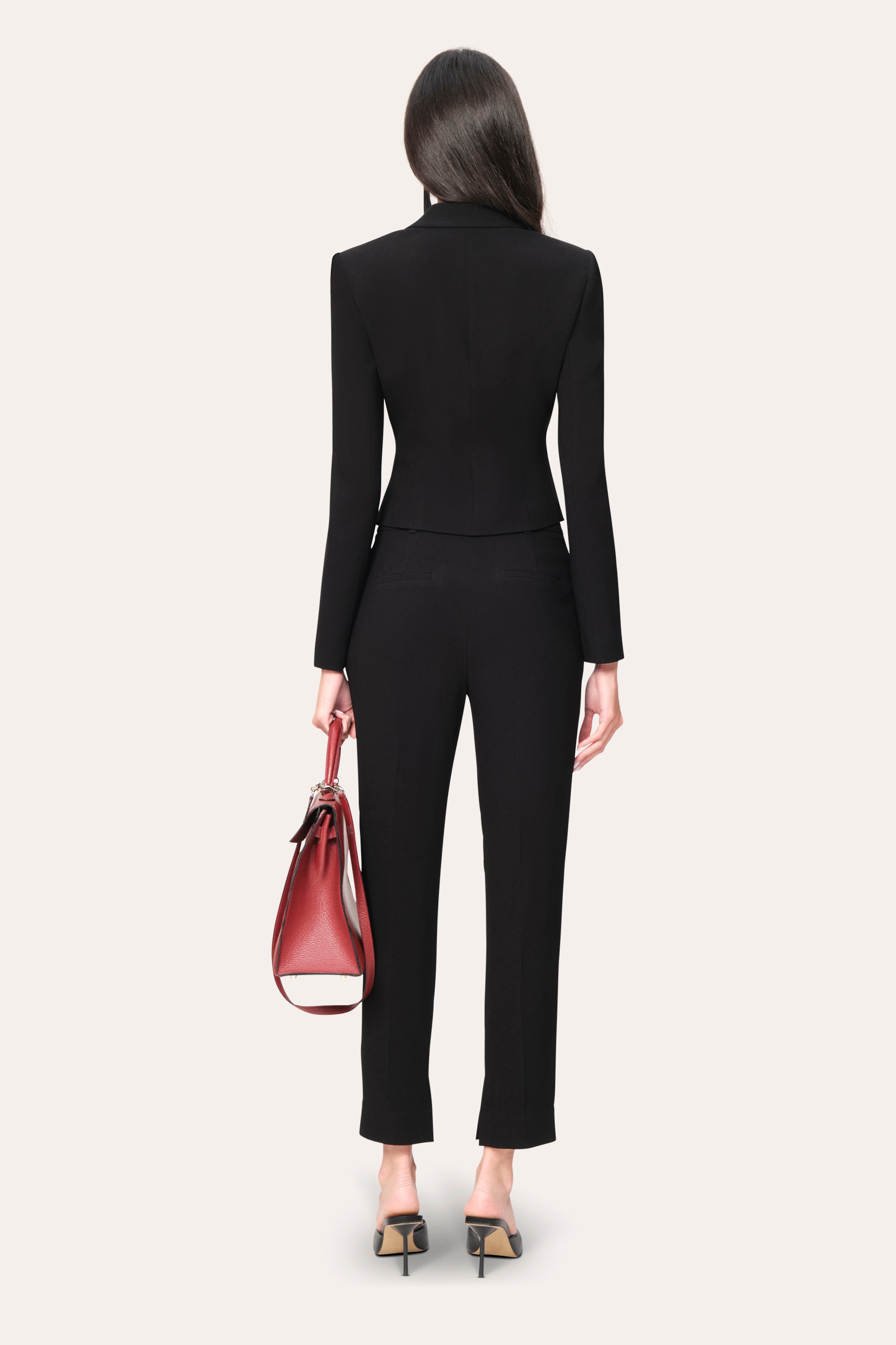 Elie Tahari Form Fitted marynarka czarna Black