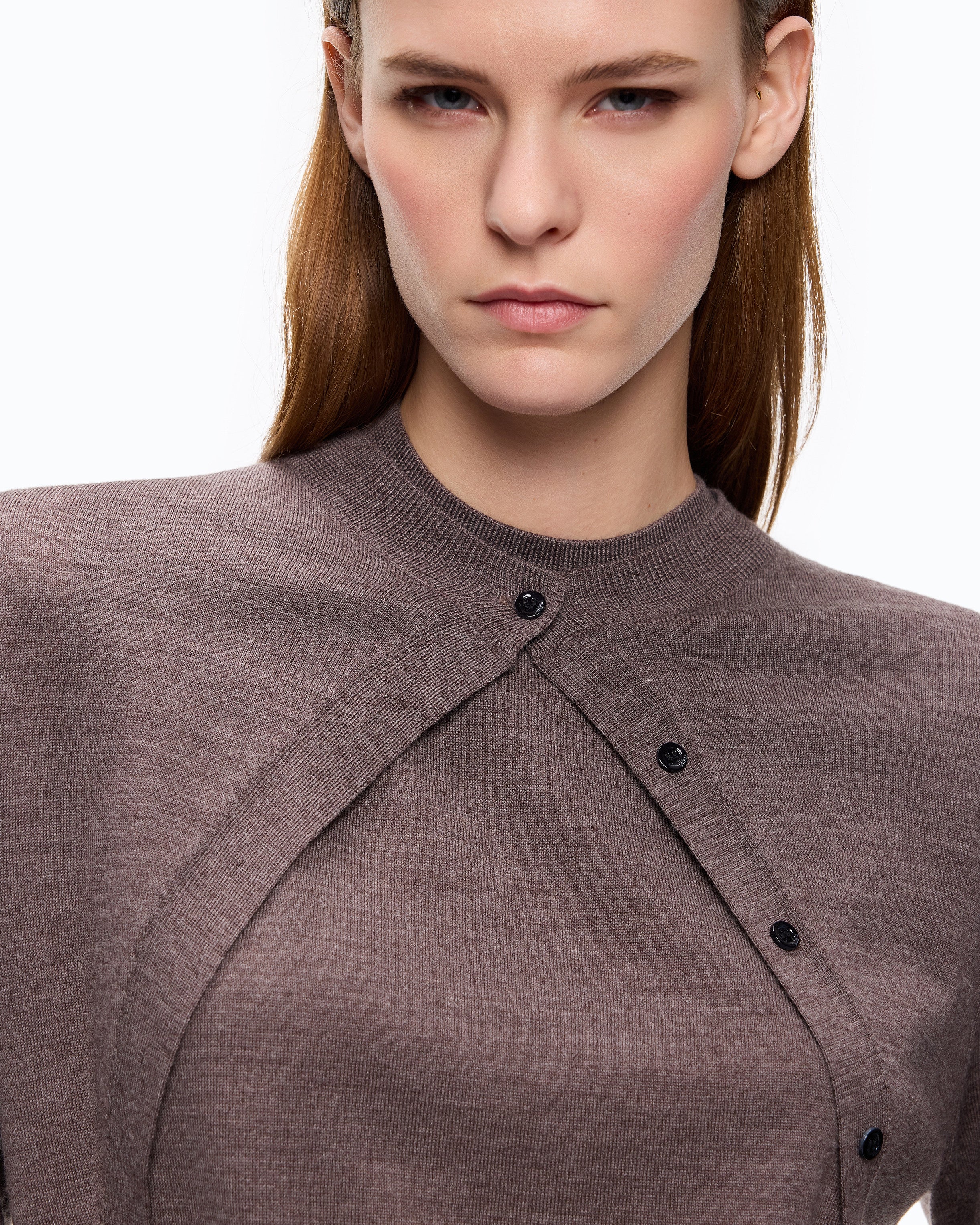 Pinko Tallin Cardigan sweter wełniany z kardiganem