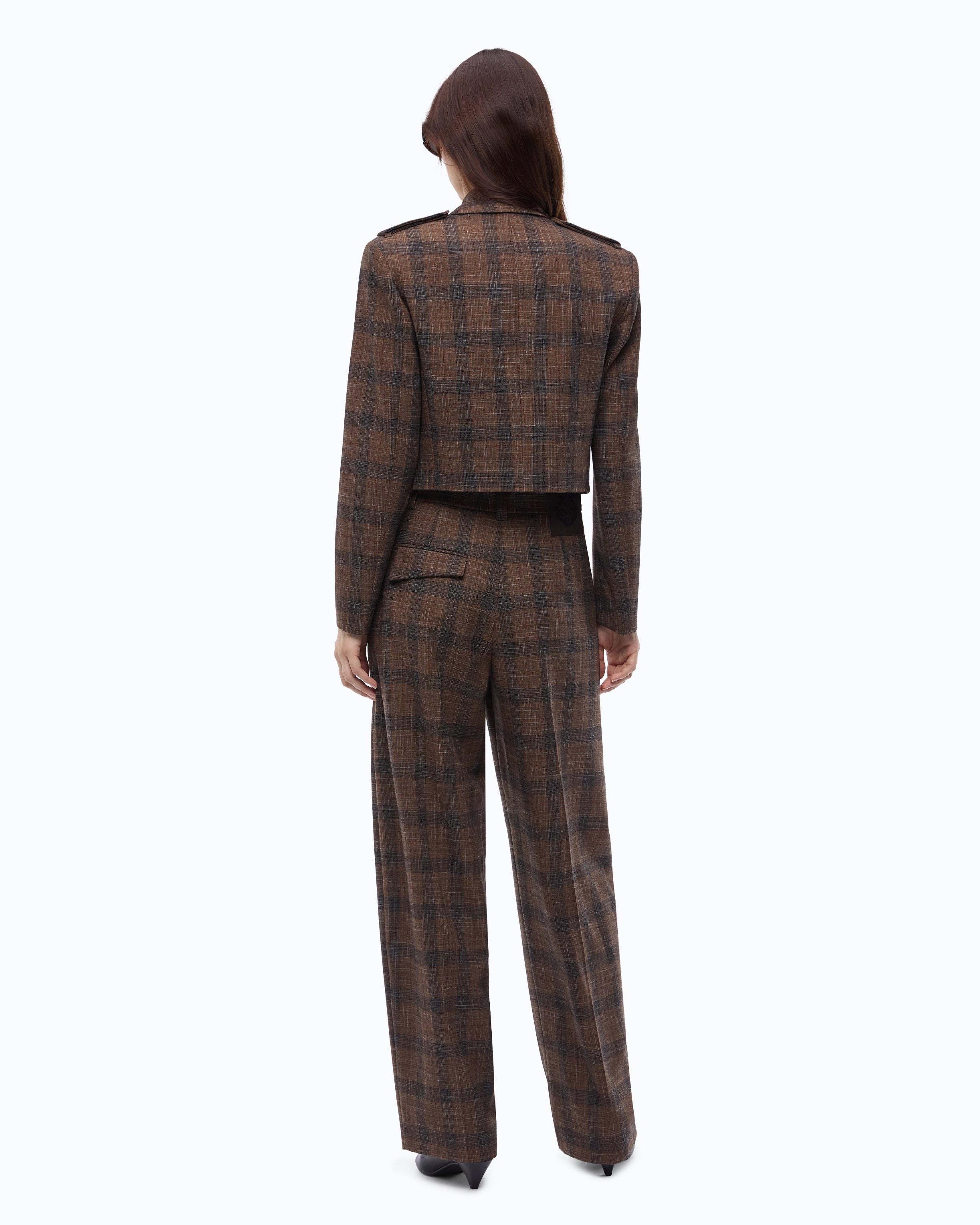 Pinko Manna Jacket żakiet pepitka czarny