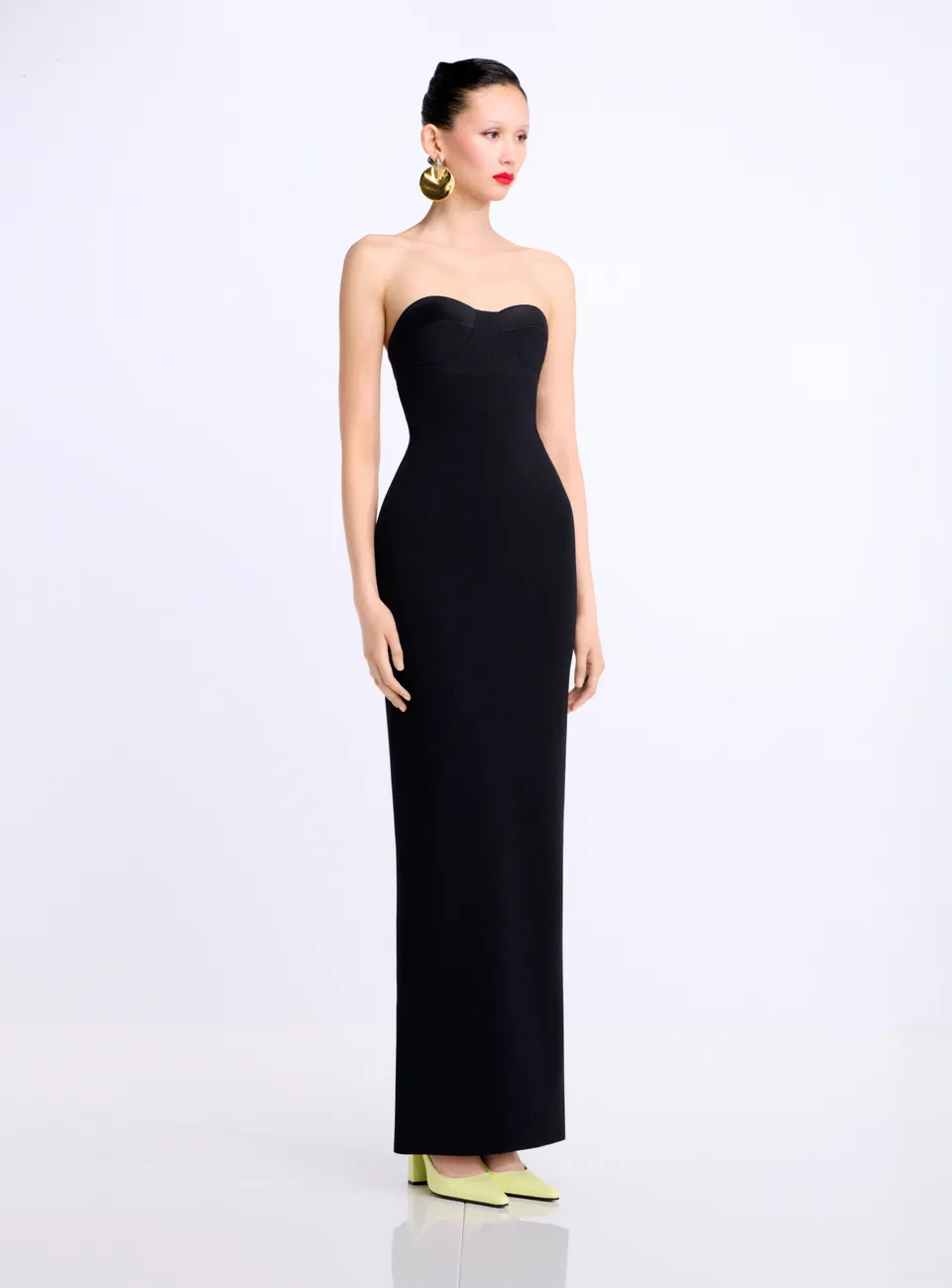 Solace London Keaton Maxi sukienka wieczorowa czarna