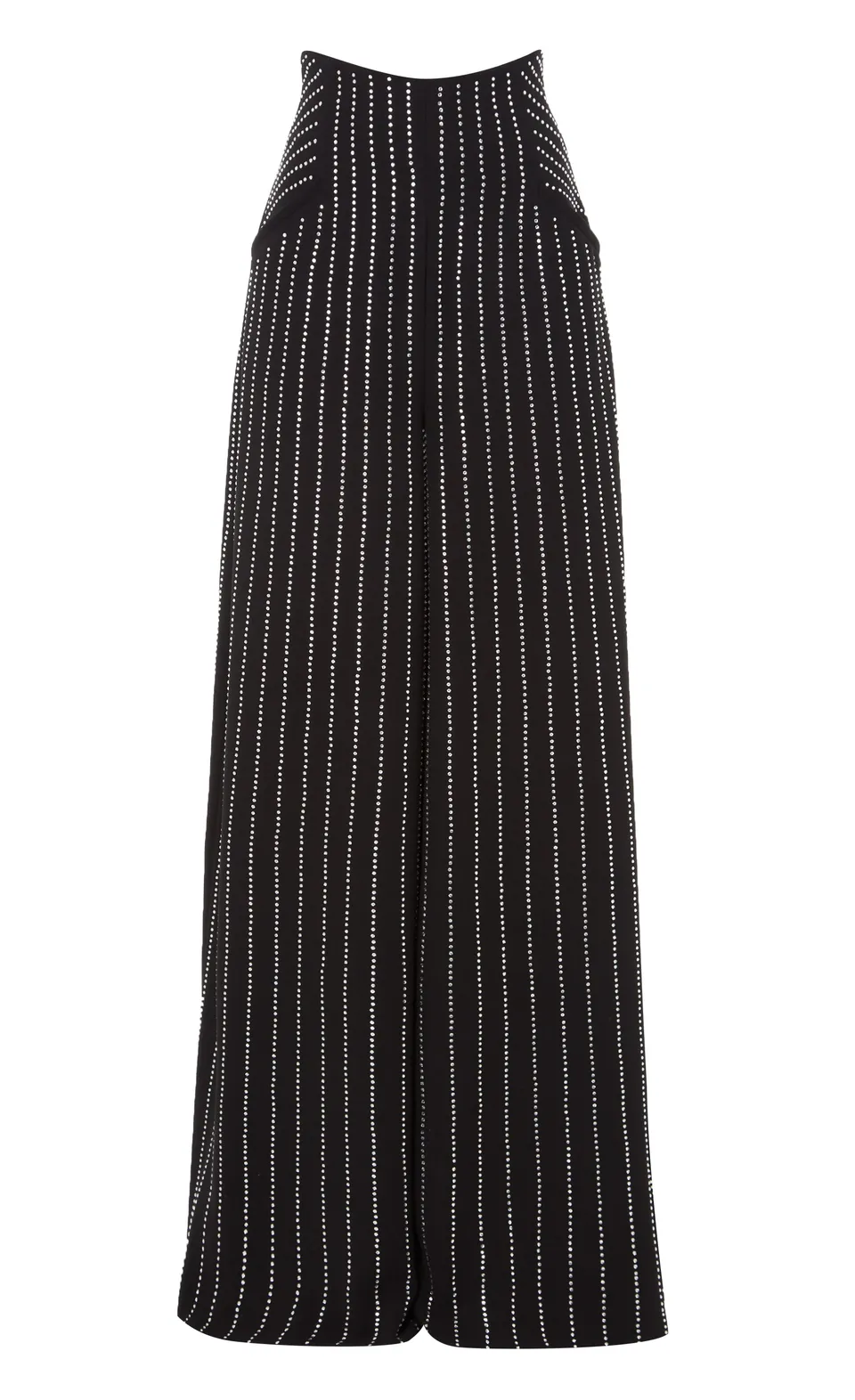 Temperley London Villanelle spodnie czarne z cyrkoniami