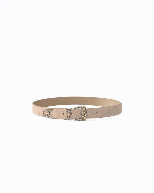 Pinko Triptych Belt pasek zamszowy 3 cm