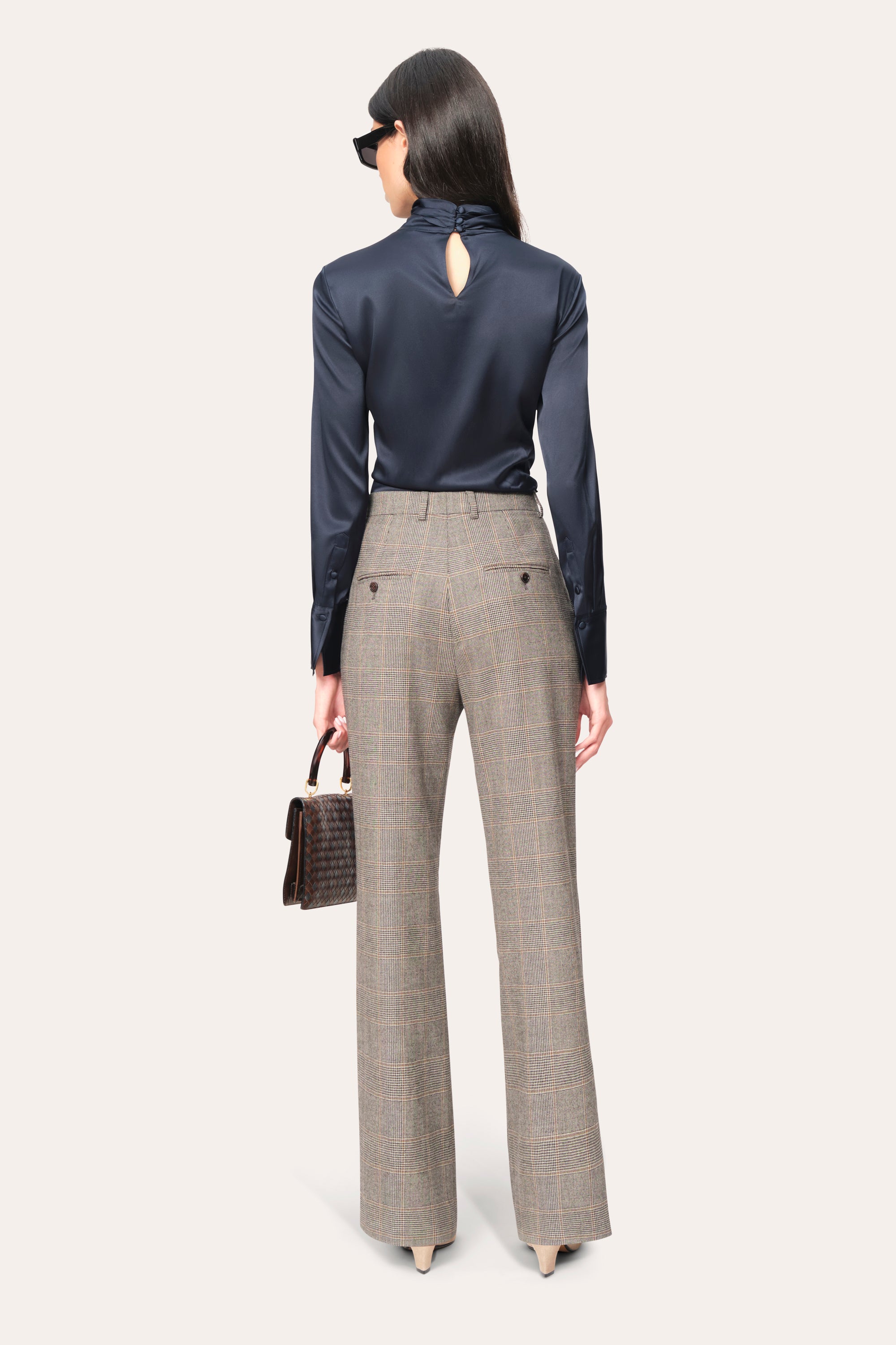 Elie Tahari Silk Twist koszula Stargazer jedwabna
