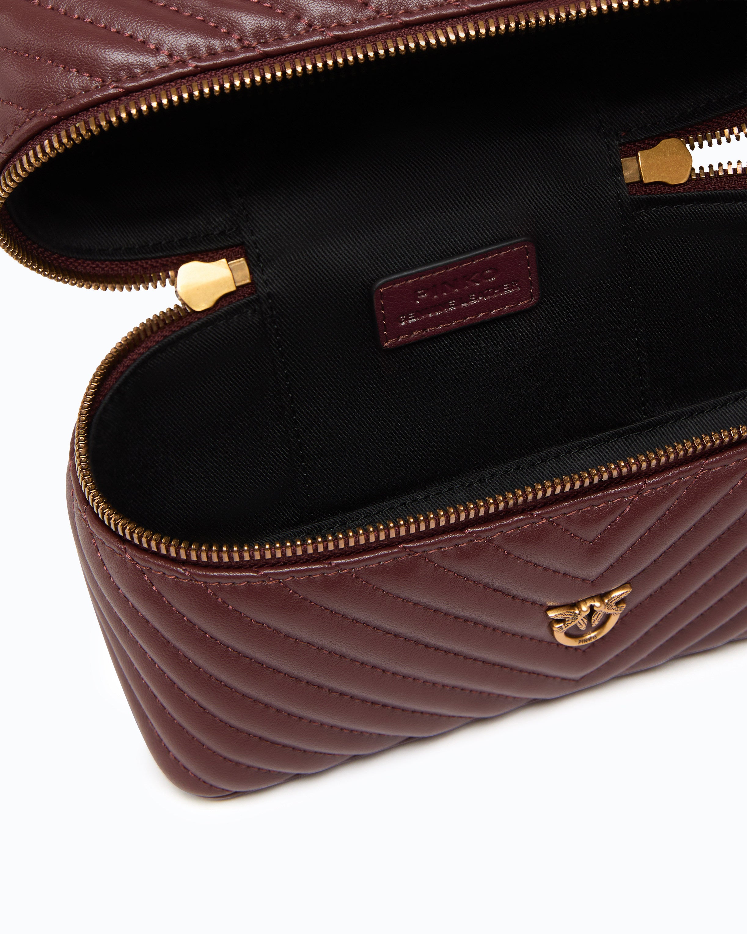 Pinko Vanity Soft Mini kosmetyczka kuferek bordeaux