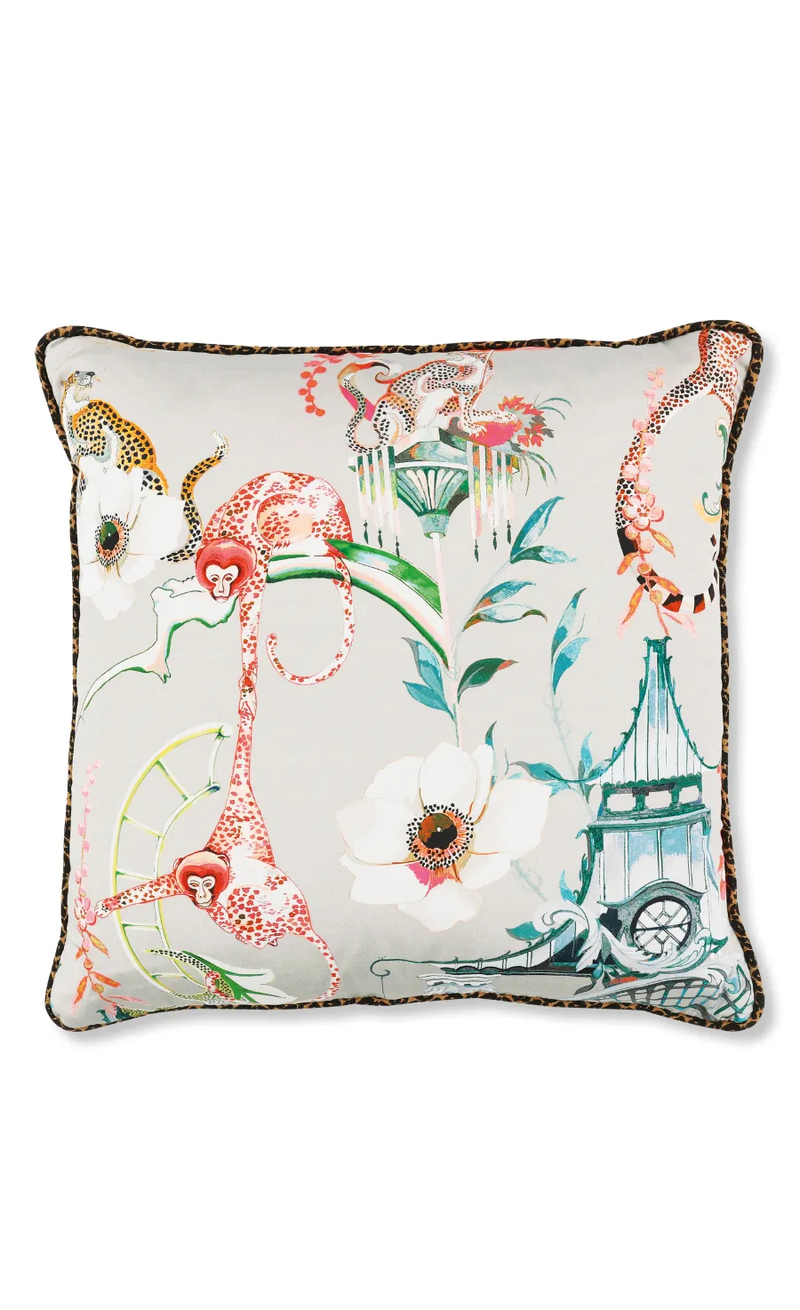 Temperley London Euphoria poduszka Coral Island 50x50