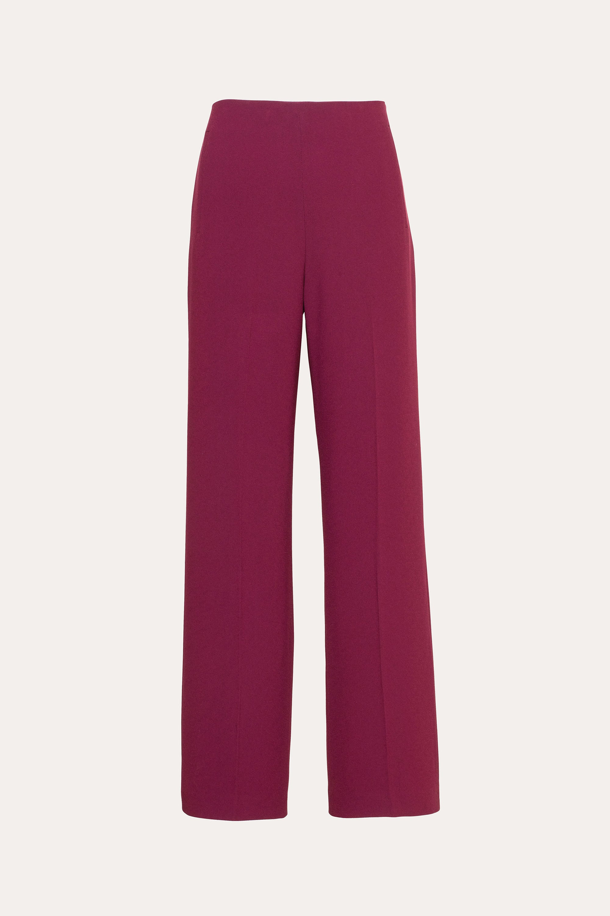 Elie Tahari Crepe Wide Pant spodnie szerokie Mulberry