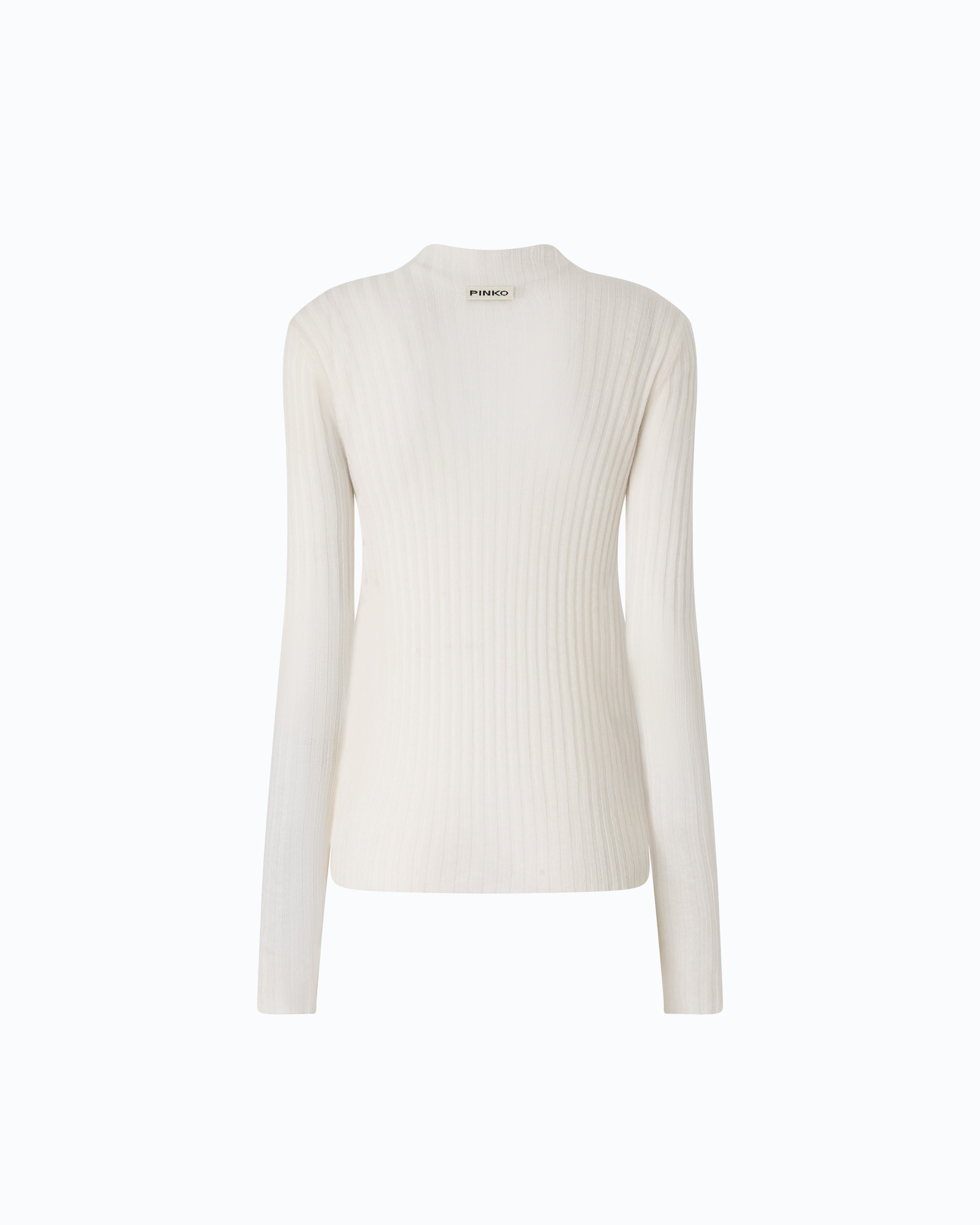 Pinko Muggito Sweater sweter wełniany biały