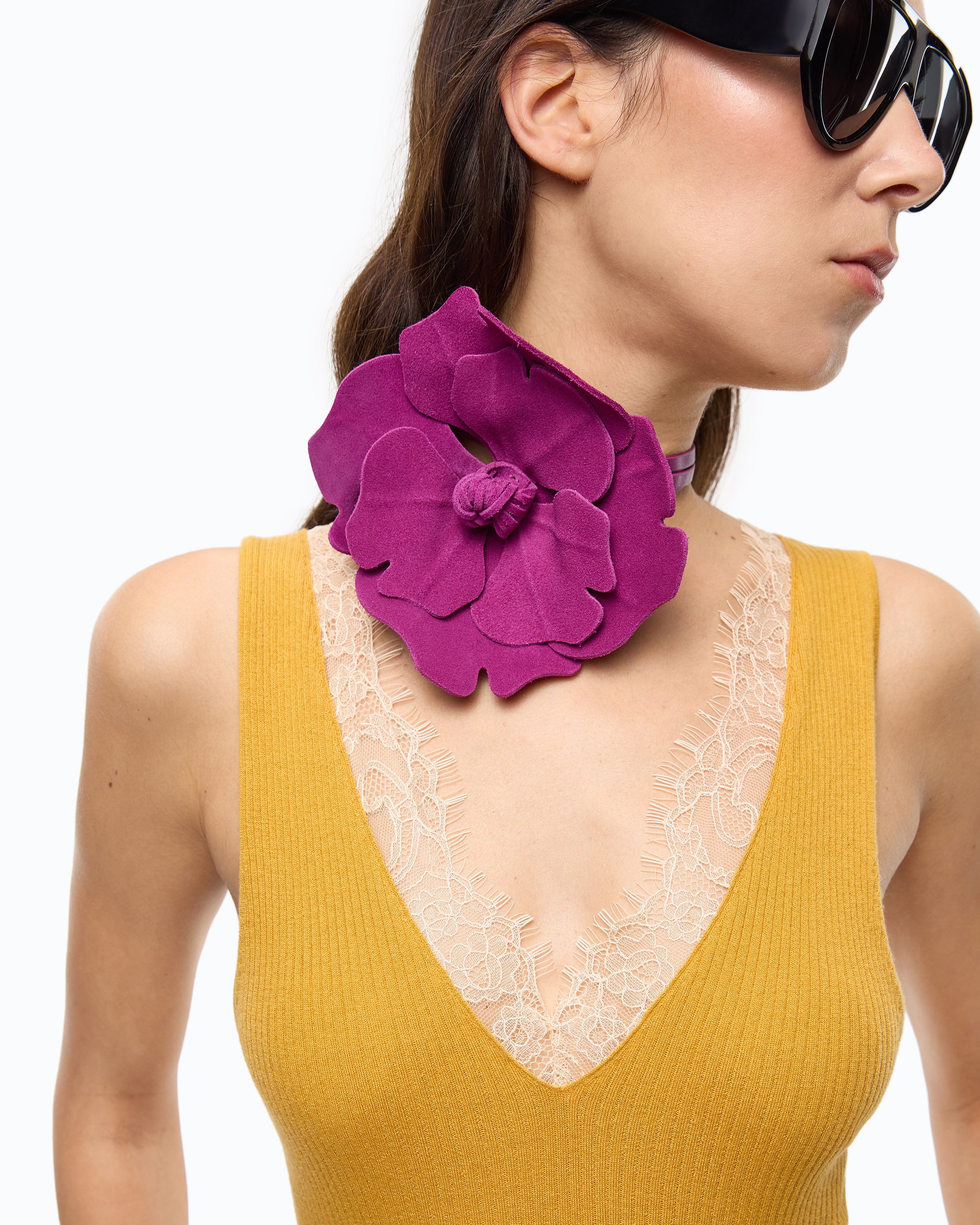 Pinko Oslo Tank Top top jedwabno-kaszmirowy złoty