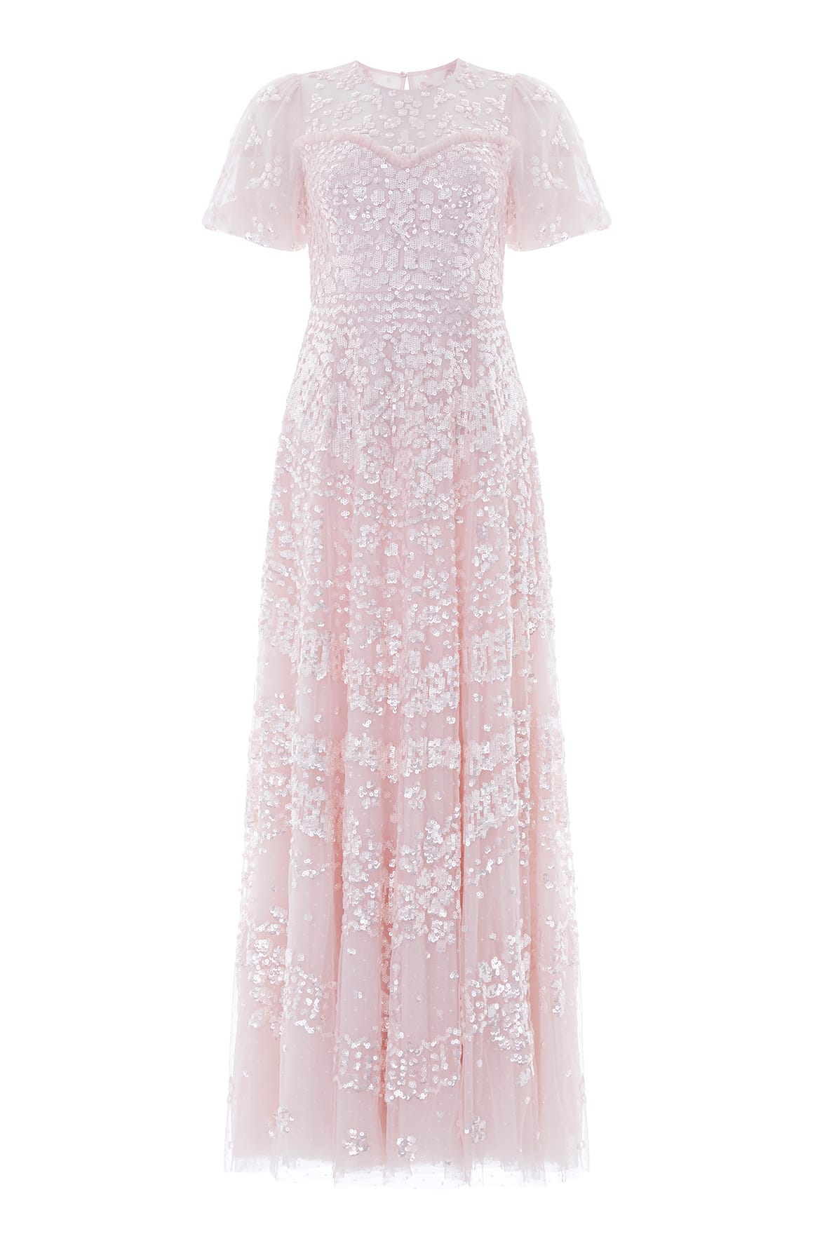 Needle & Thread Anais Sequin Short Sleeve Gown sukienka cekinowa