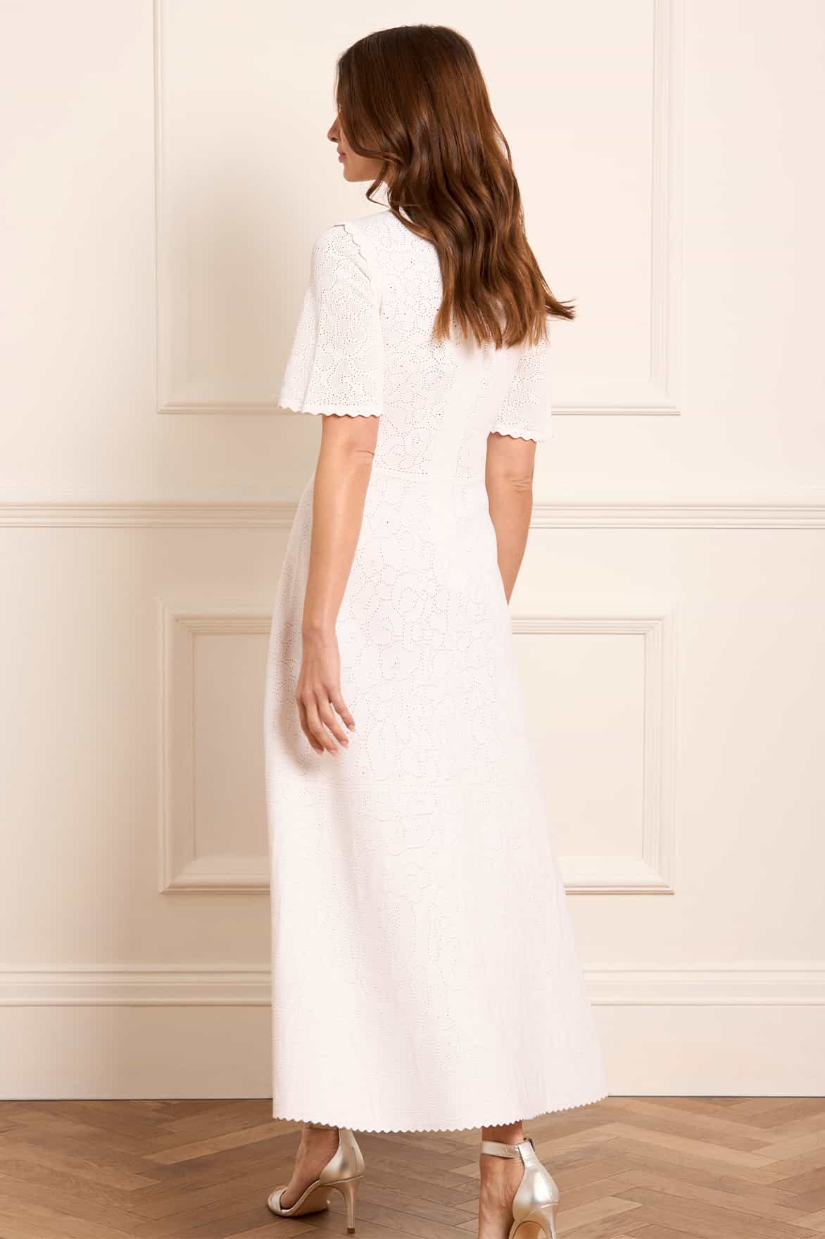 Needle & Thread Floral Pointelle Knit Gown sukienka dzianinowa